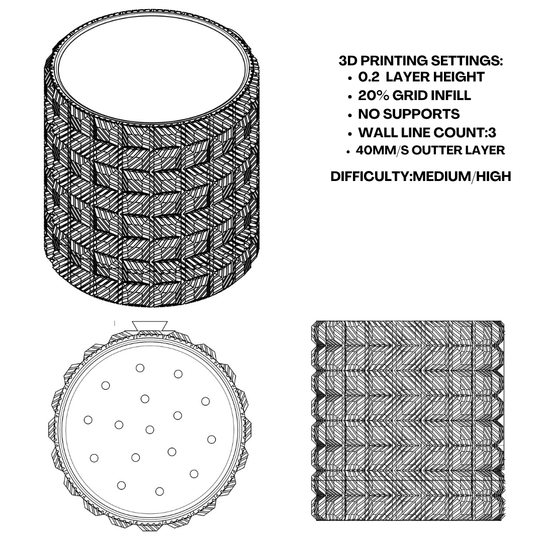 Porcupine Planter / Vase 3d model