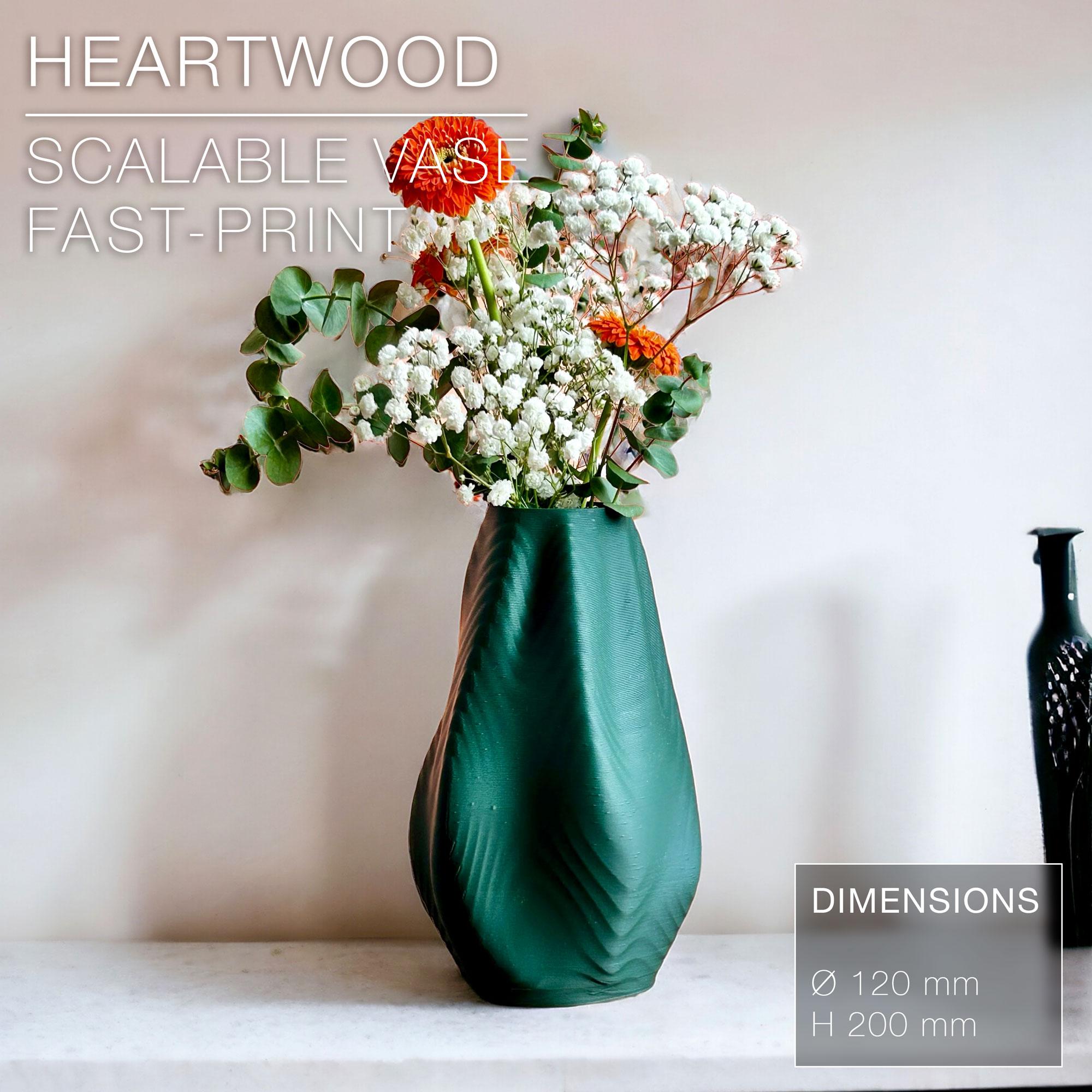 HEARTWOOD  |  Scalable Vase, fast 3d model