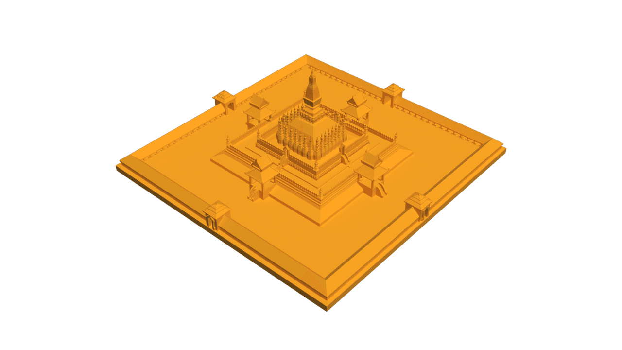 Thad Luang in Vientiane Capital.stl 3d model