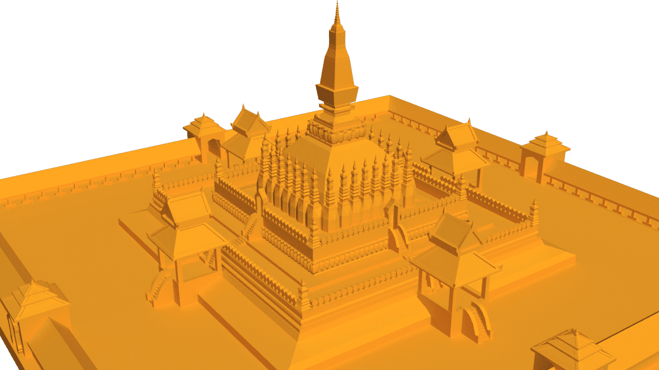 Thad Luang in Vientiane Capital.stl 3d model