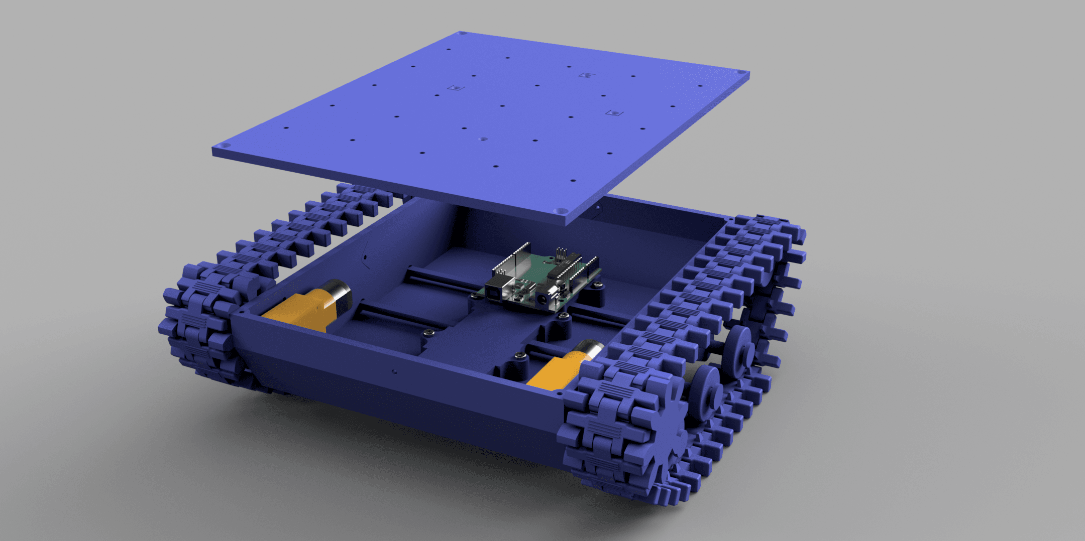 Tracked Vehicle Arduino 3d model