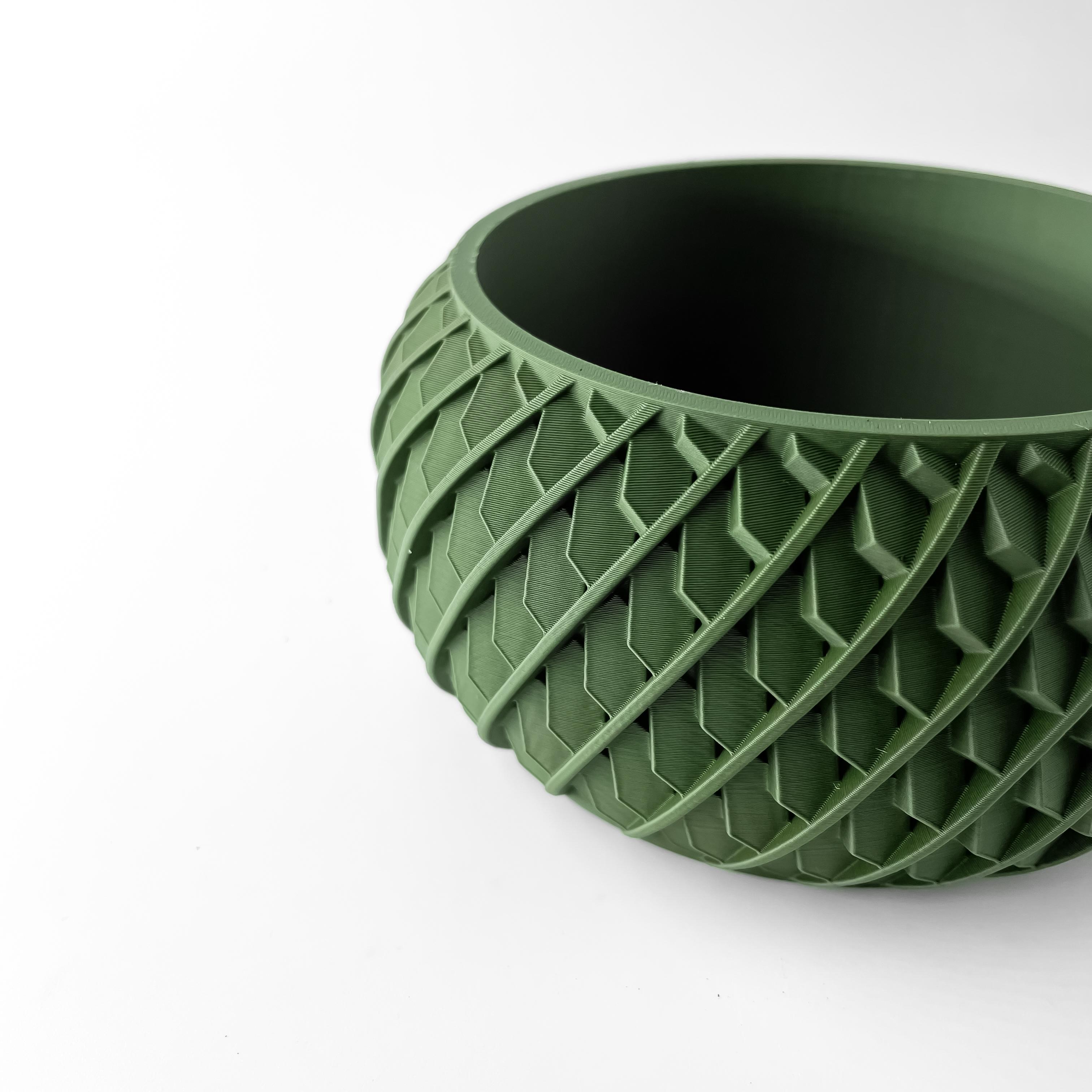 The Evlar Planter Pot with Drainage Tray & Stand Included | Modern and Unique Home Decor 3d model