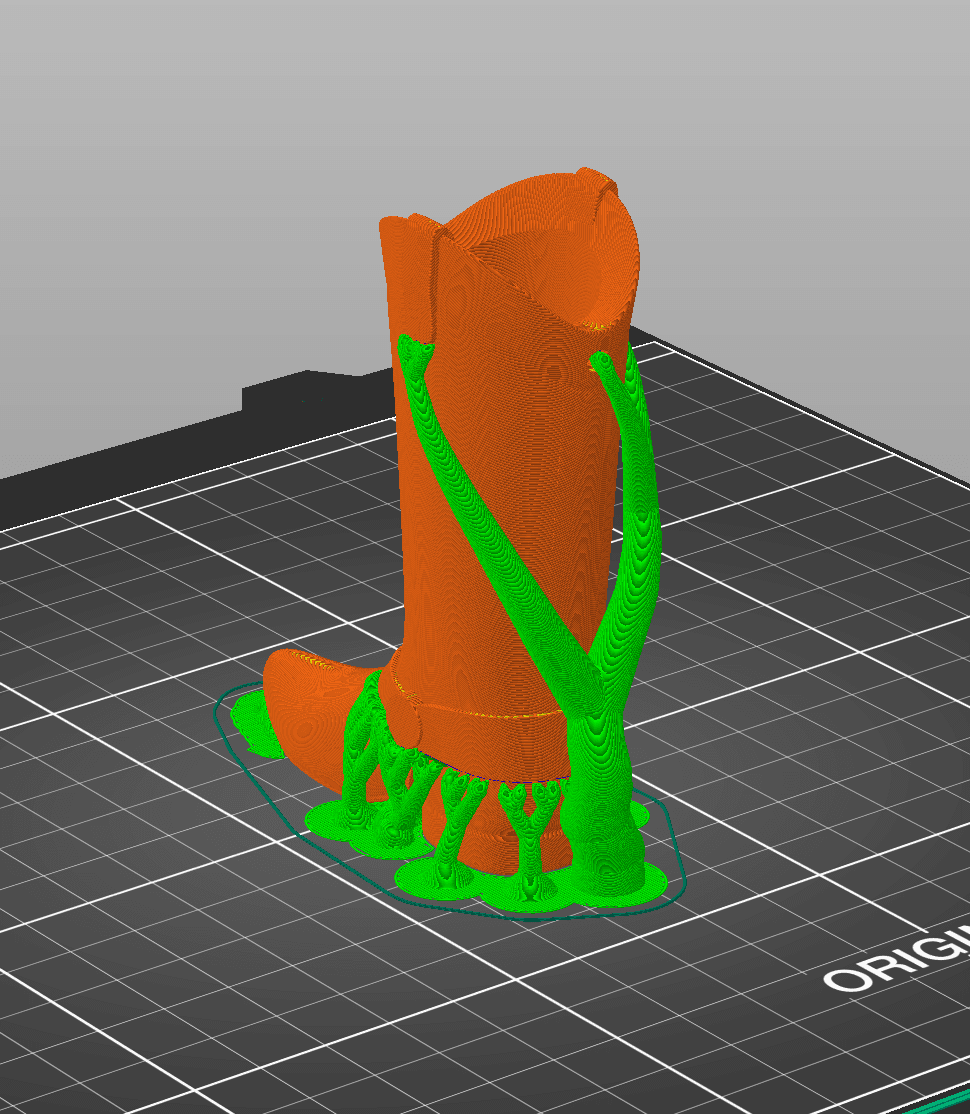 Cowboy Boot Keyring - Straps 3d model