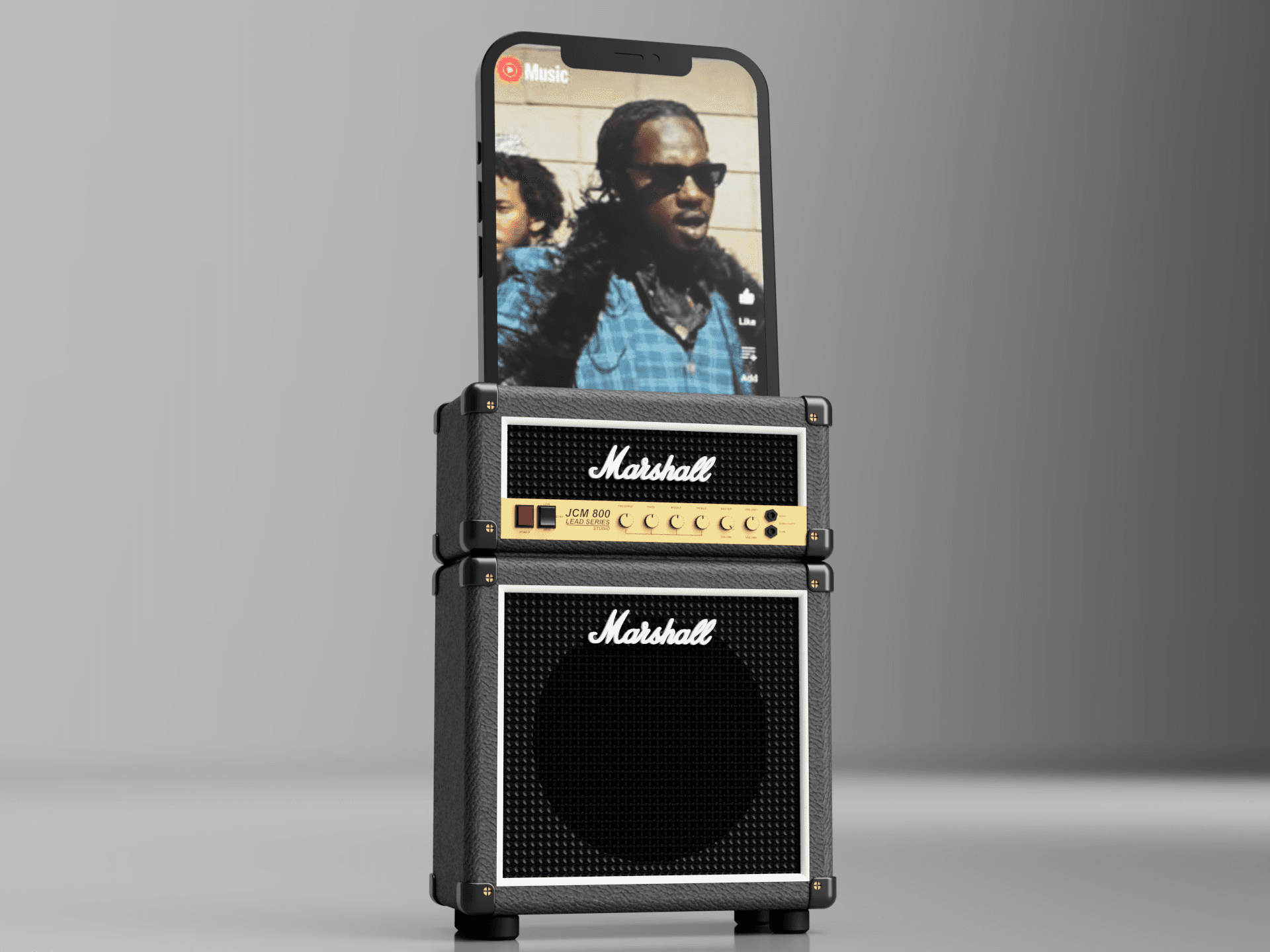 Marshall Mini Stack Smartphone Amplifier/Stand *COMMERCIAL LICENSE* 3d model