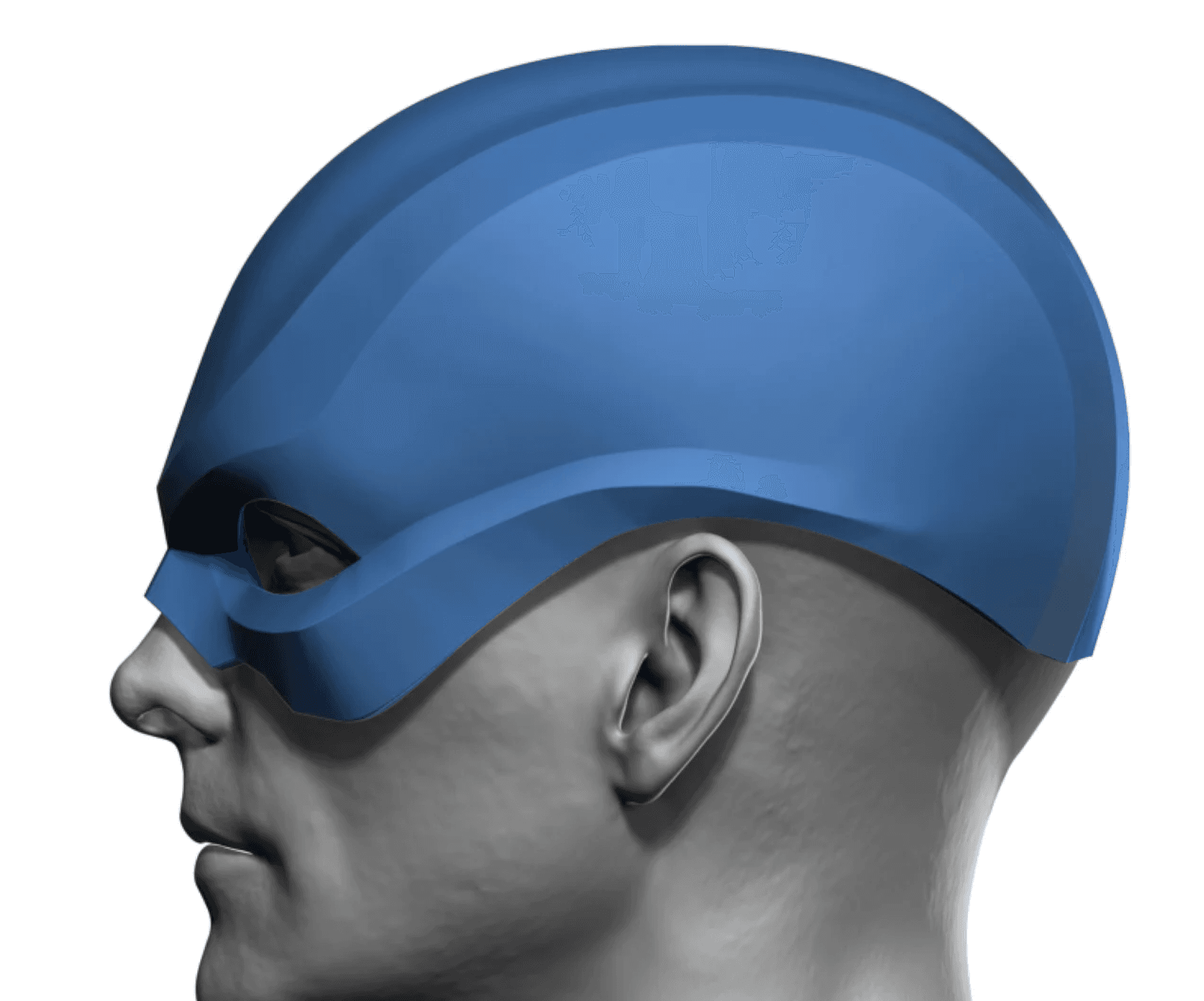 Standard Super Hero Helmet 3d model