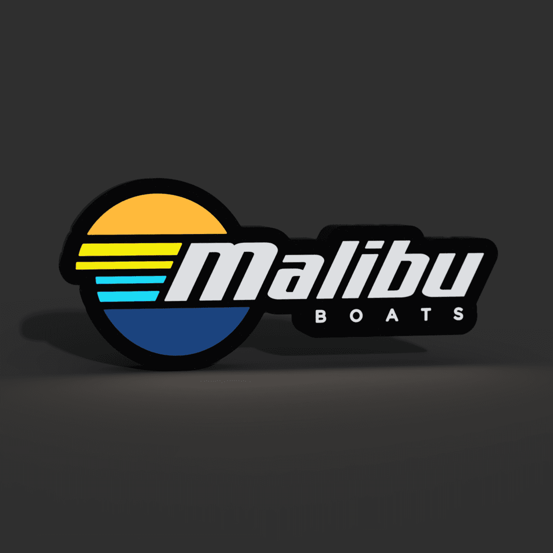 Malibu Boats Lightbox LED Lamp 3d model