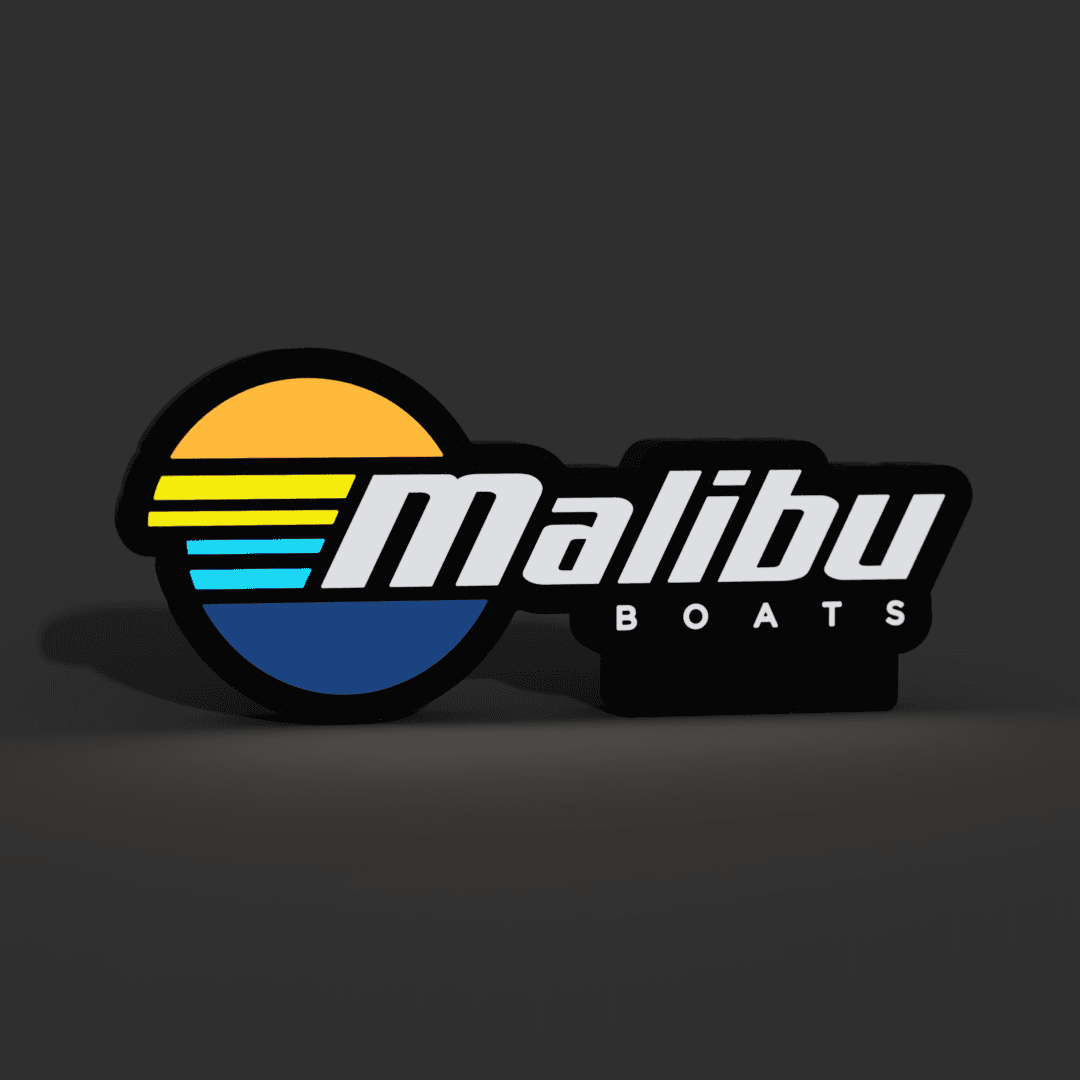 Malibu Boats Lightbox LED Lamp 3d model