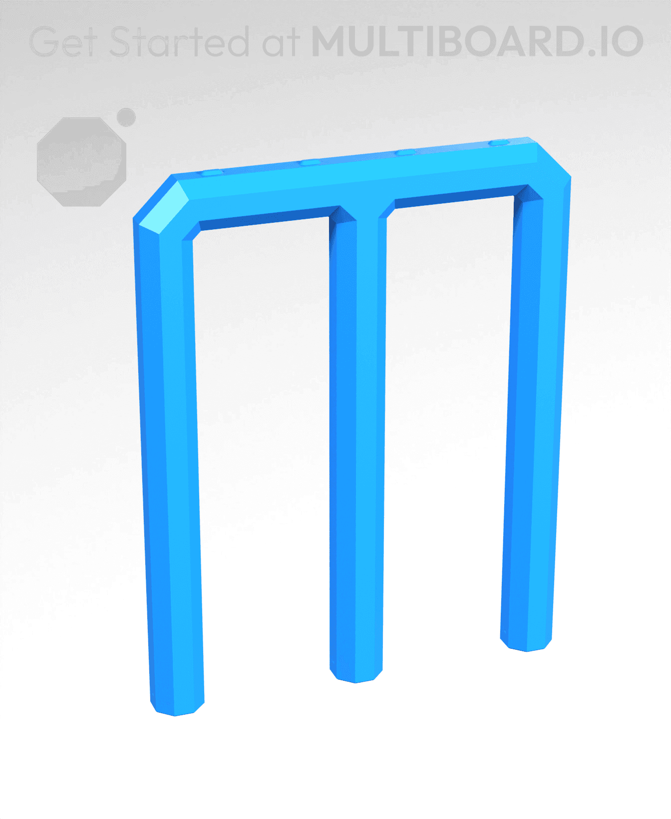 3x3H - Stacking Plate Handle 3d model