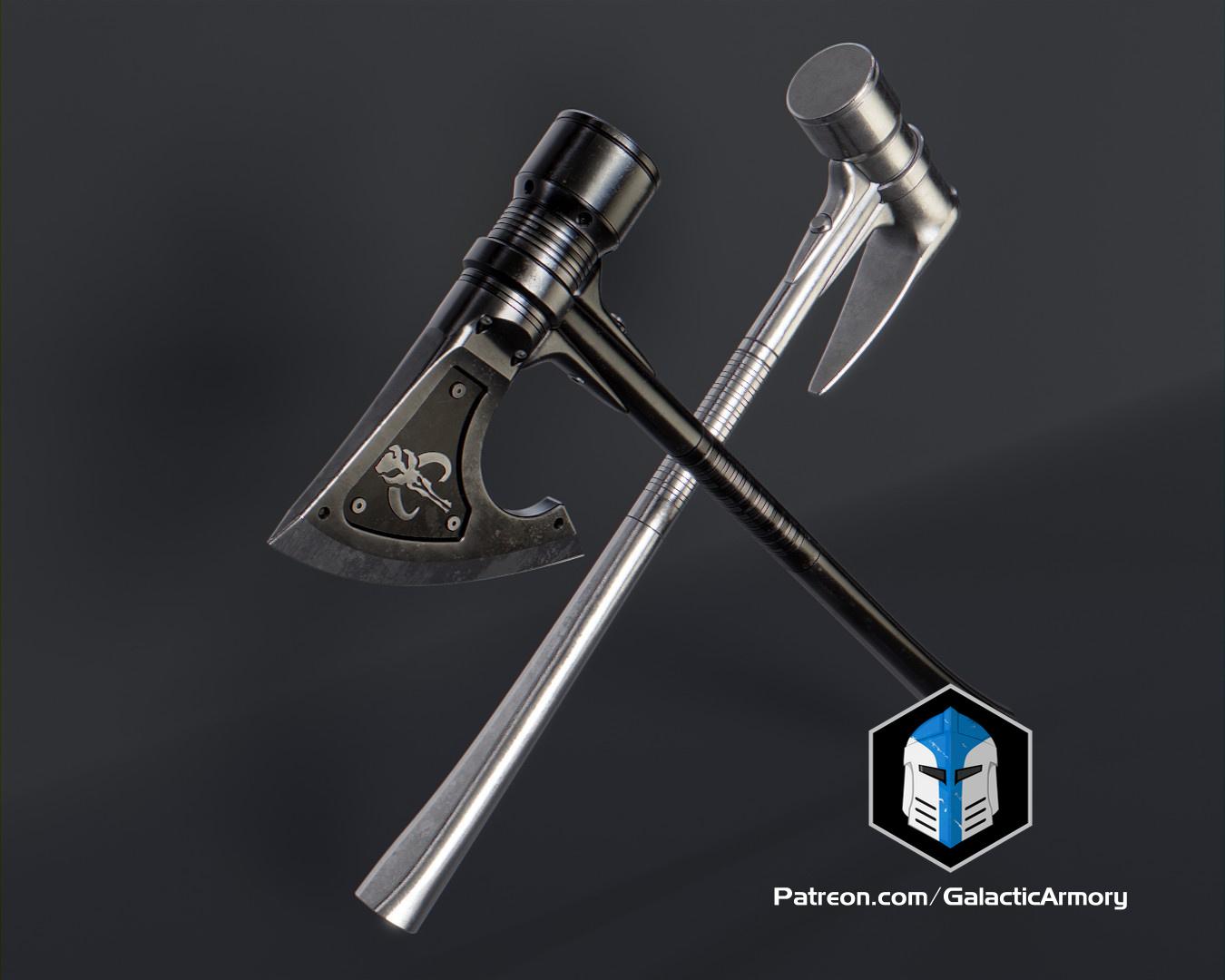 Mandalorian Melee Weapons - 3D Print Files 3d model