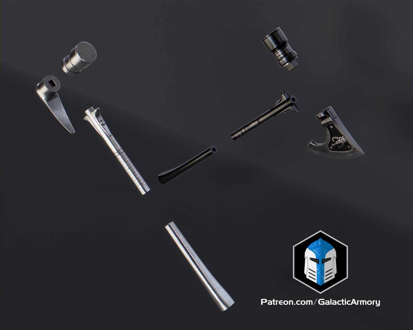 Mandalorian Melee Weapons - 3D Print Files 3d model