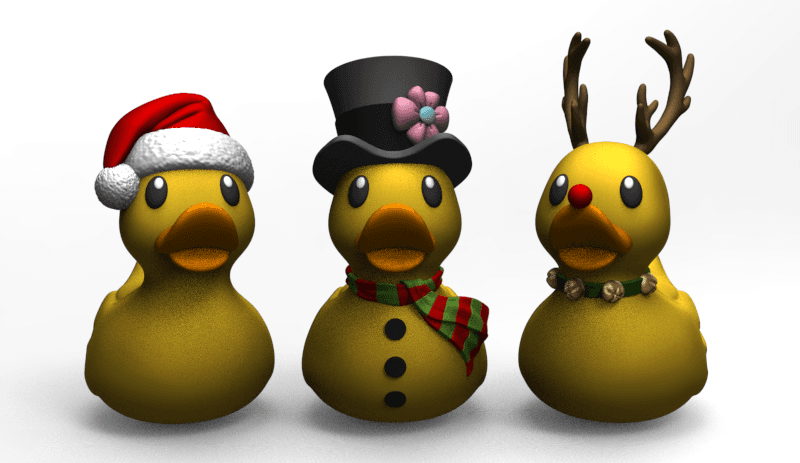 Frosty Rubber Duckie 3d model