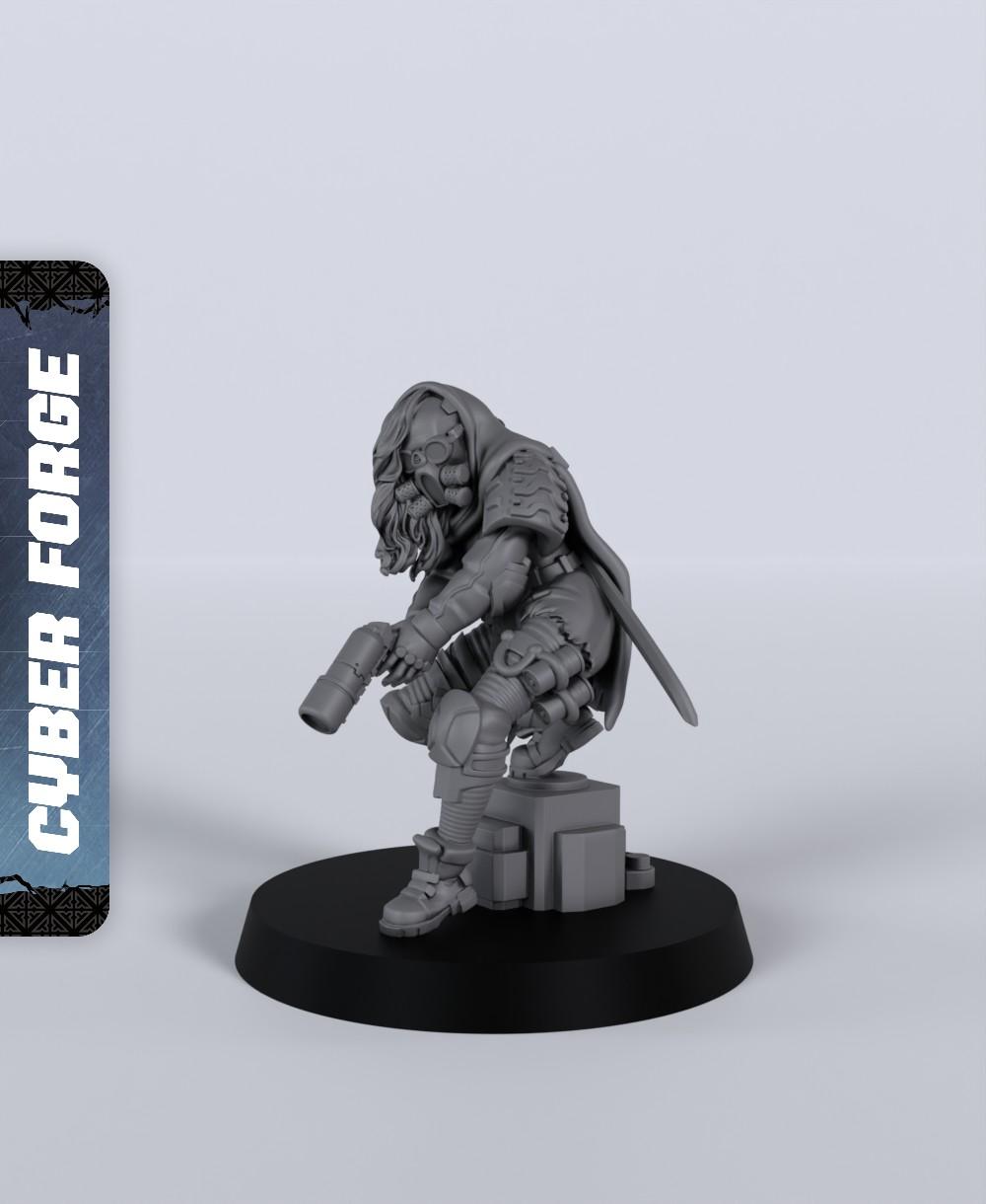 Dora Flare - With Free Cyberpunk Warhammer - 40k Sci-Fi Gift Ideas for RPG and Wargamers 3d model