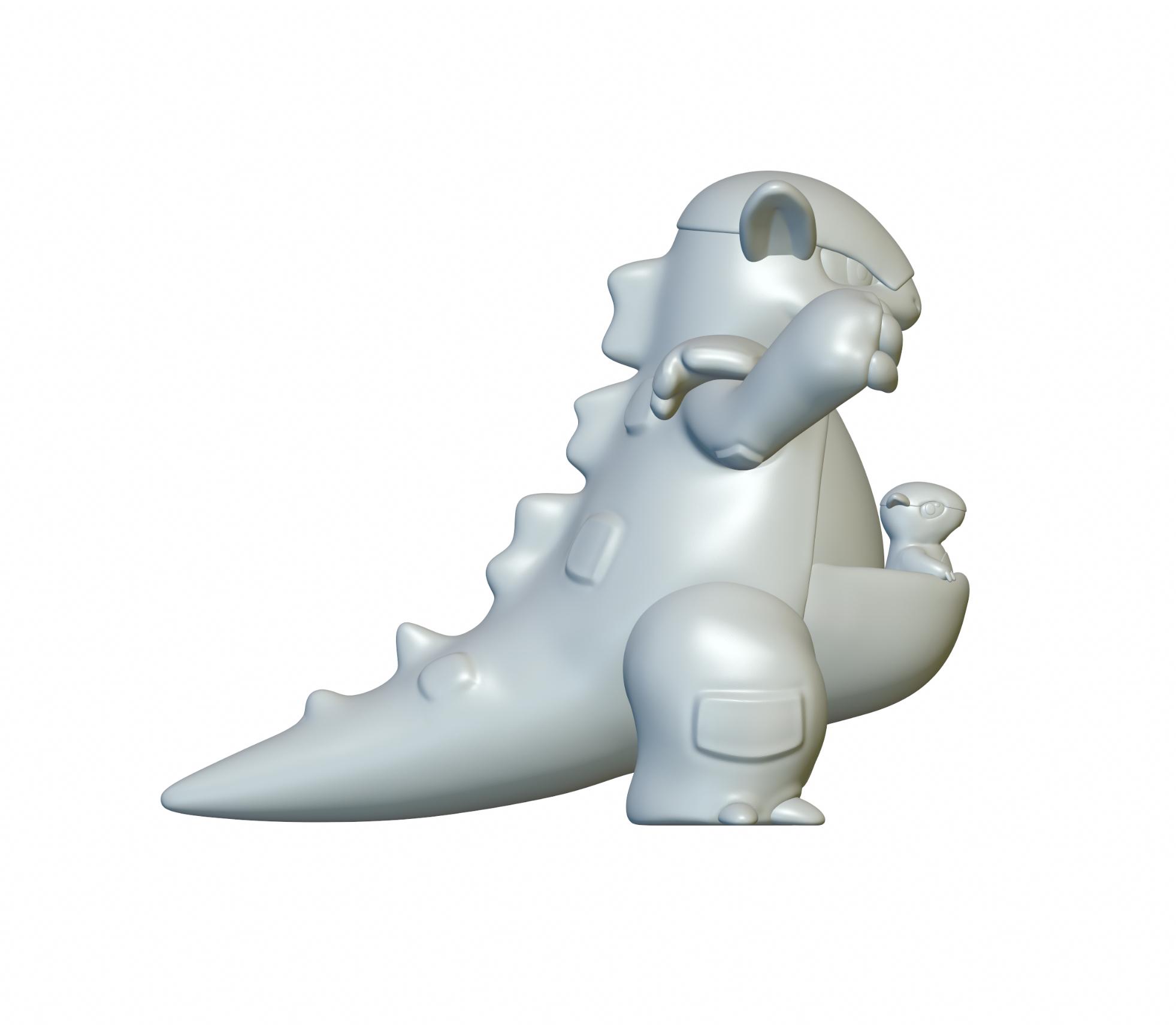 Pokemon Kangaskhan #115 - Optimized for 3D Printing 3d model