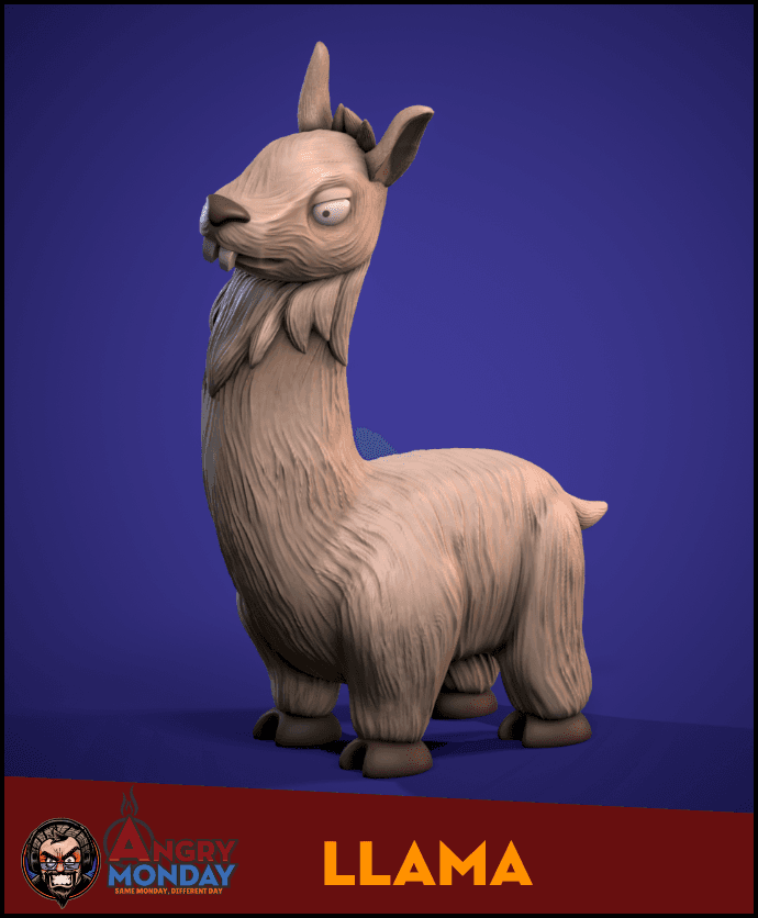 Llama 3d model