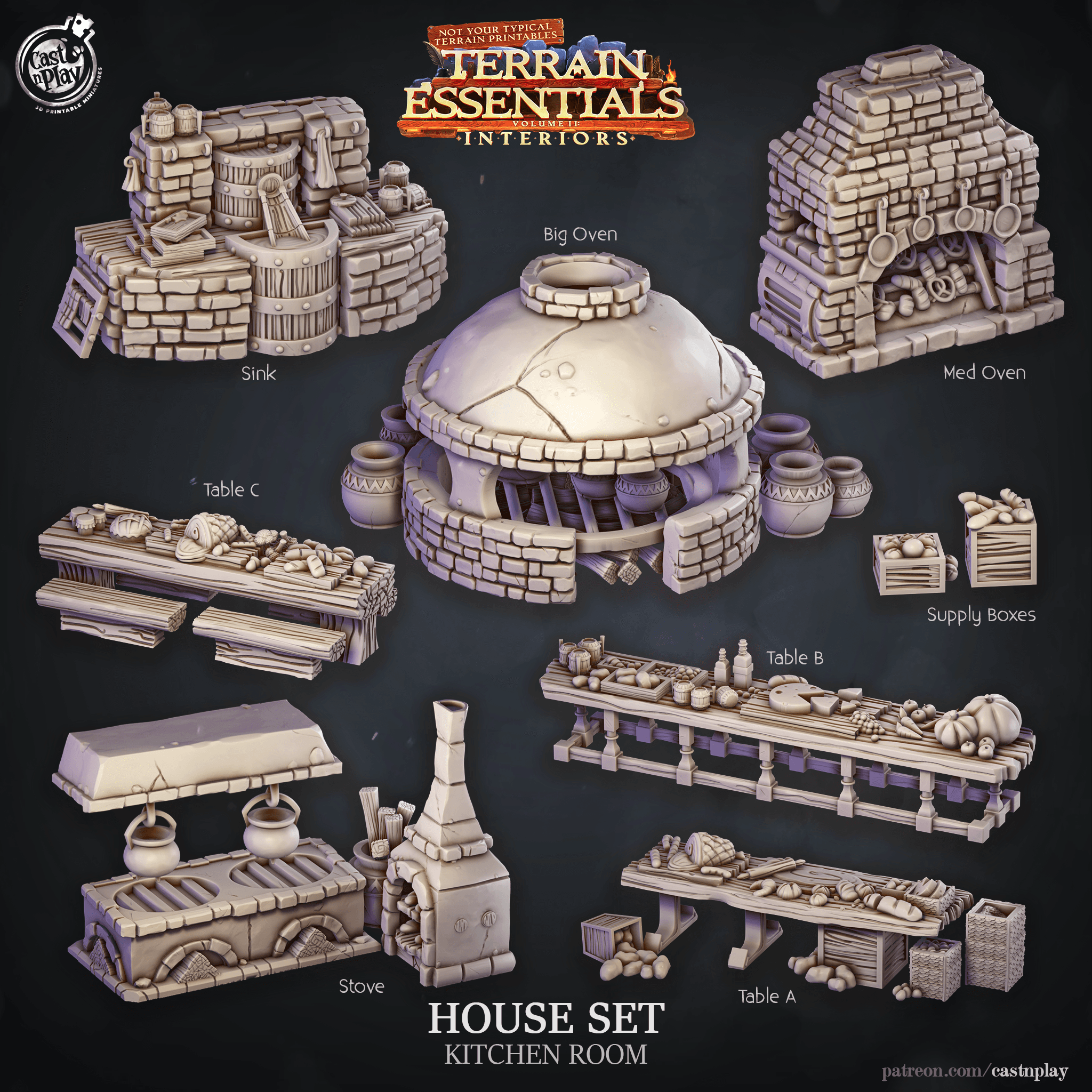 Medieval House Set (Pre 3d model