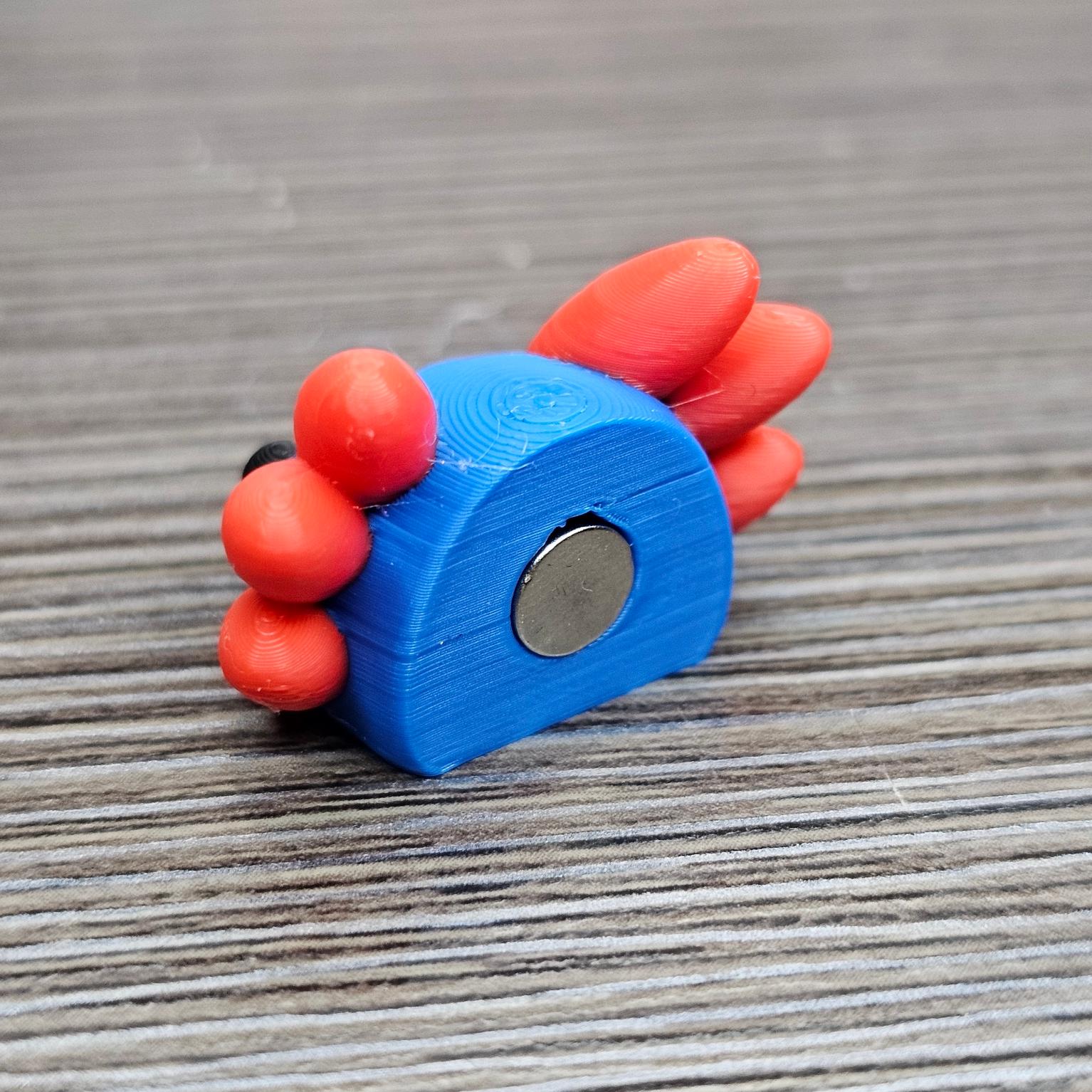 Baby Axolotl Magnet 3d model