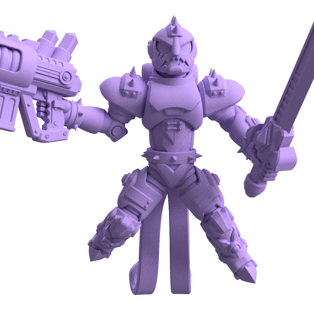 Doom Buffoon Space Elf Clown Sample: Unique 3D Printable Miniature for Tabletop Gaming 3d model