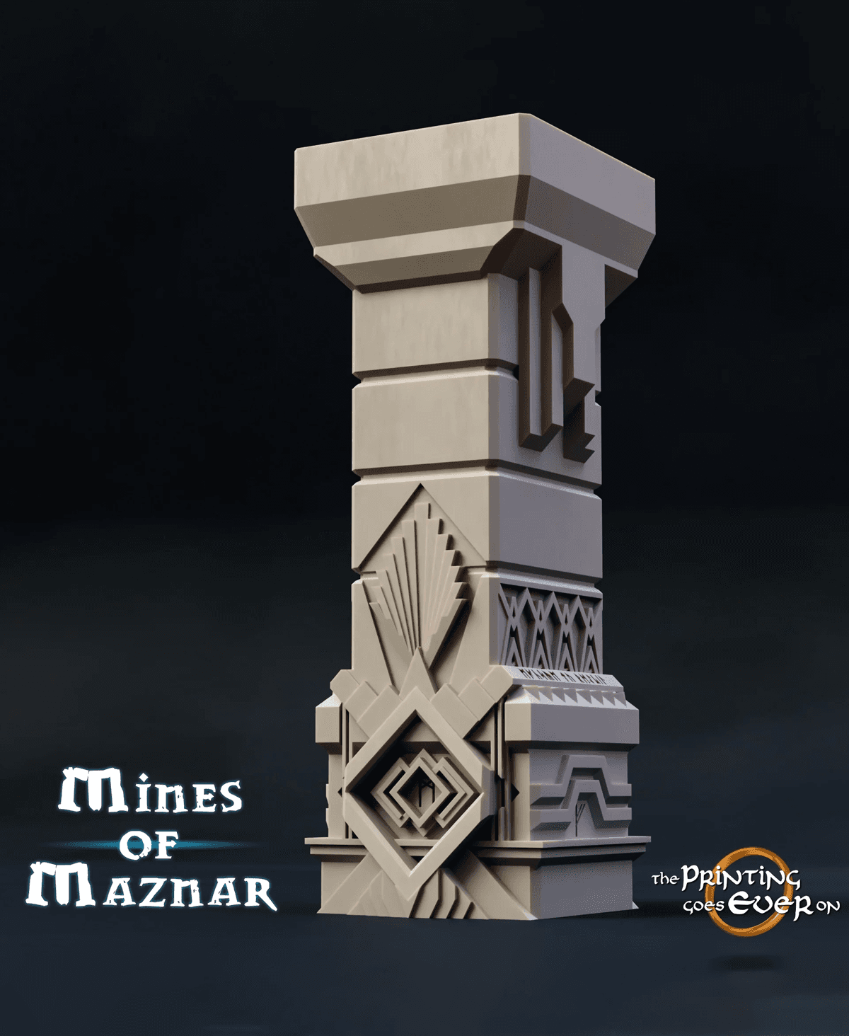 Dwarven Column Bundle 3d model