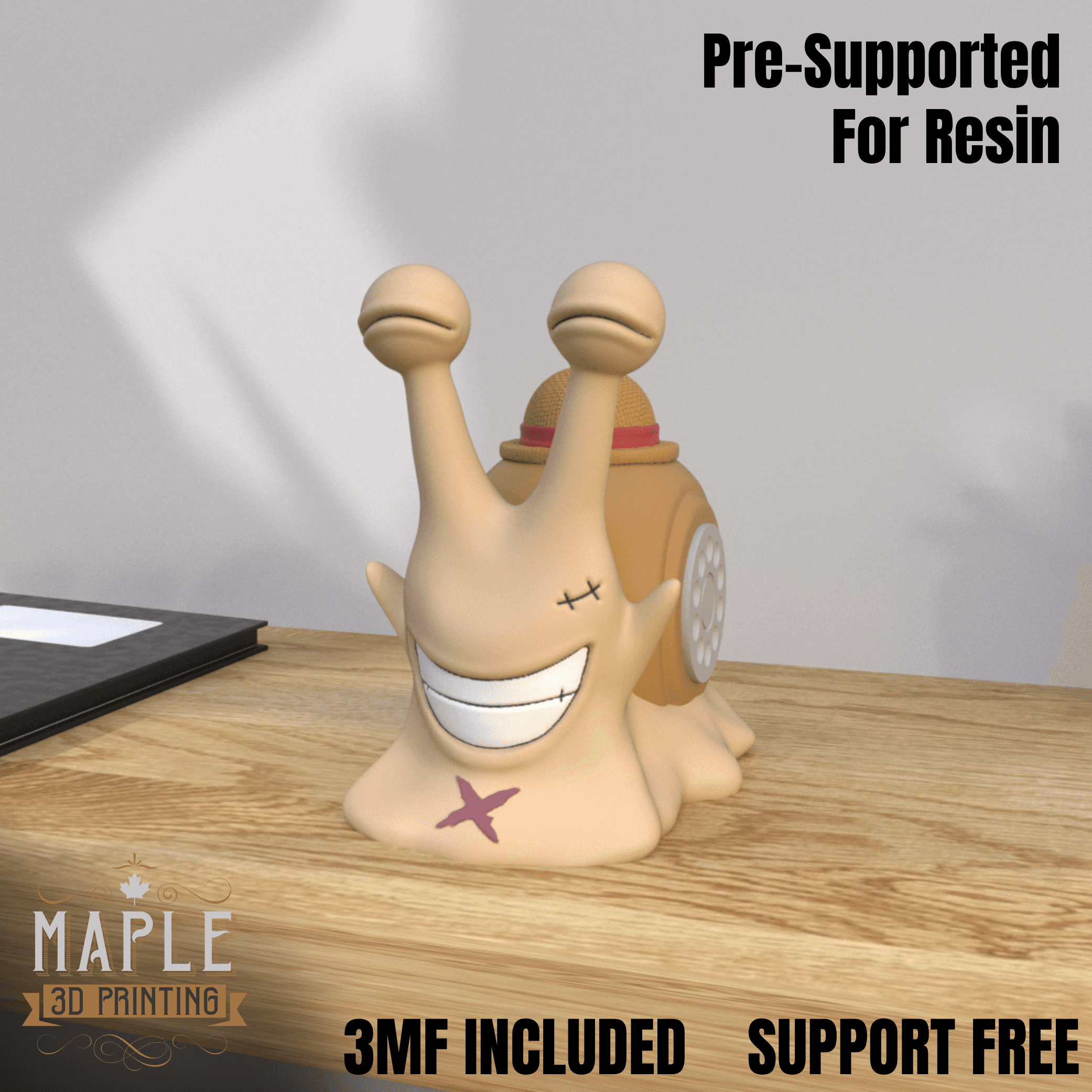 Transponder Snail - Luffy - One Piece 3d model