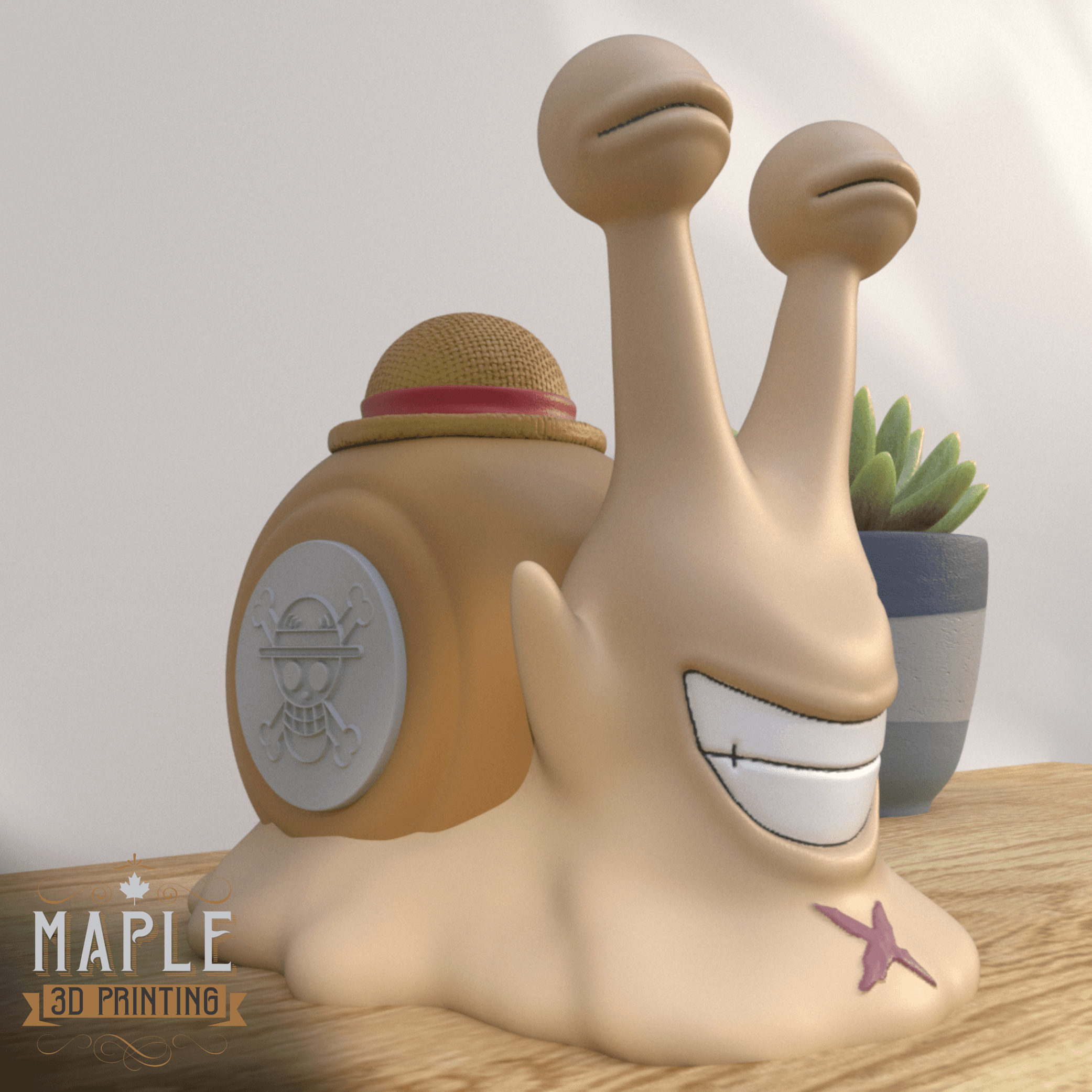 Transponder Snail - Luffy - One Piece 3d model