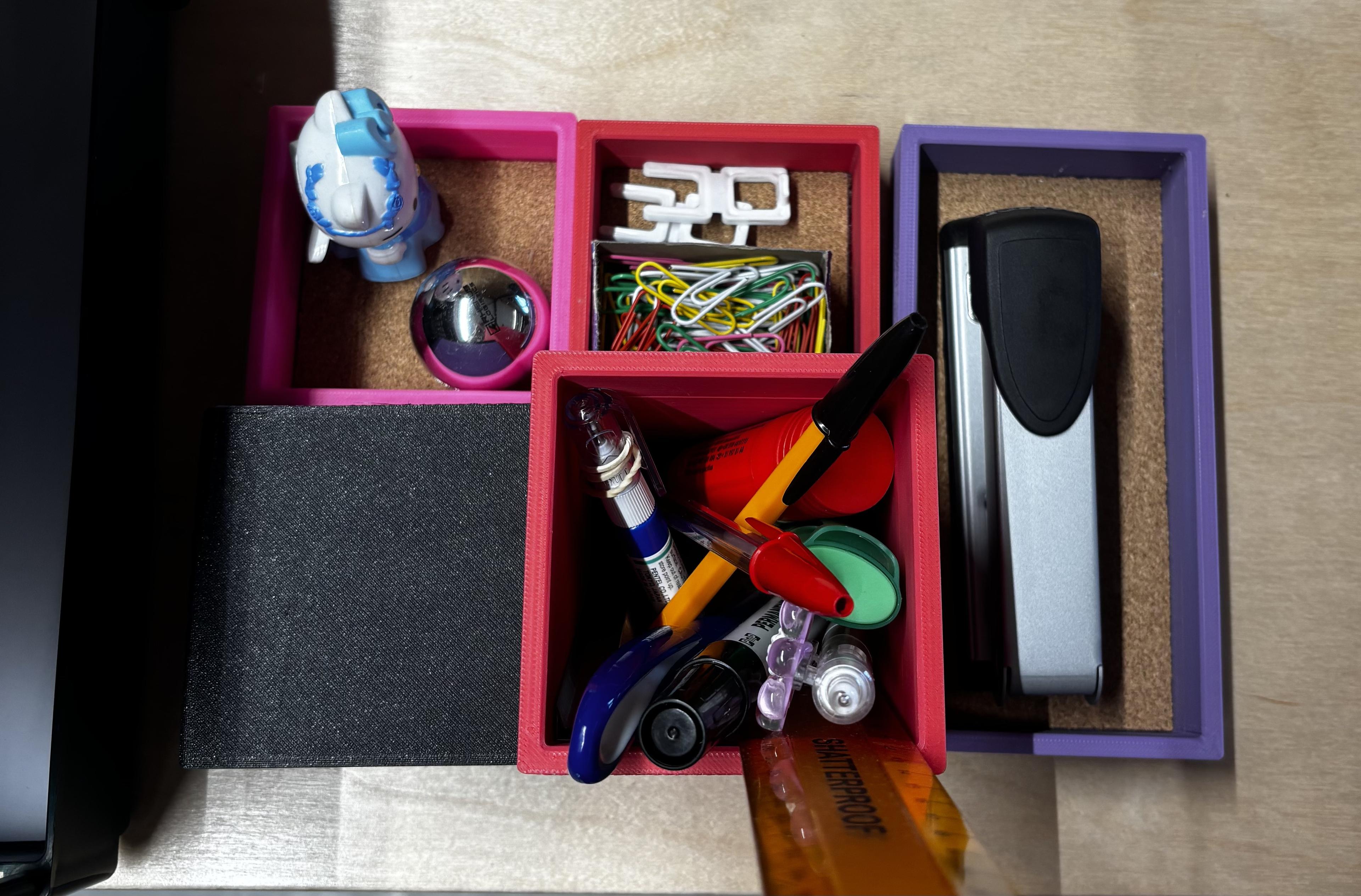 Magnetic Modular Desk Trays 3d model