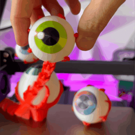 Ripped-Out Articulated Eyeballs 3d model