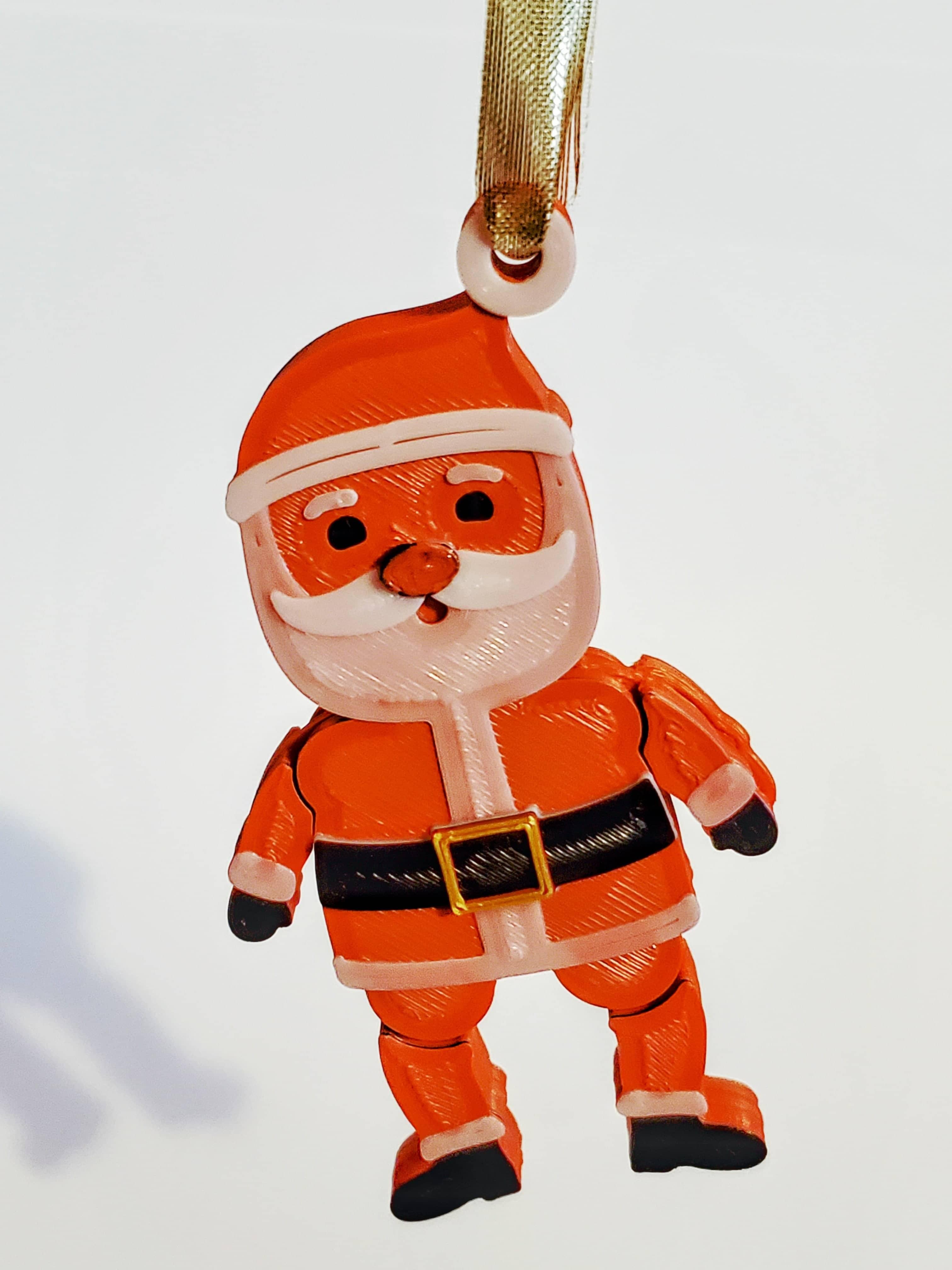 Full Color Santa Christmas Ornament 3d model
