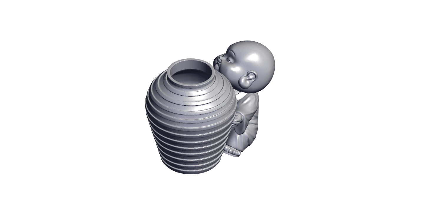 Buddha vase.stl 3d model