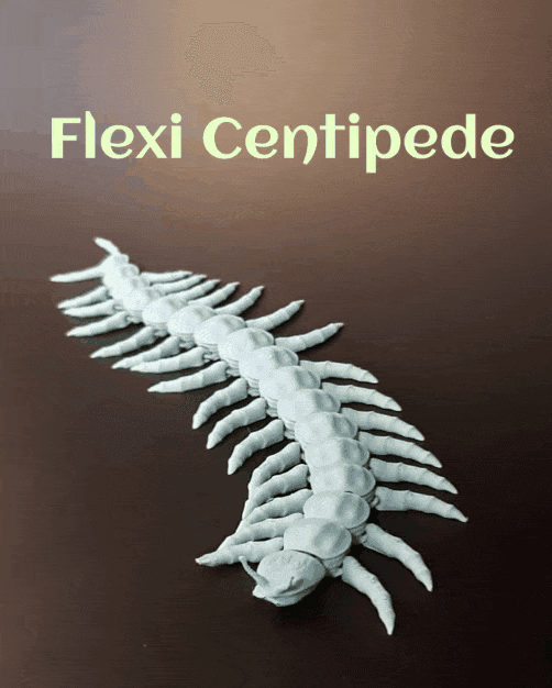 Articulated Centipede Print-in-Place 3d model