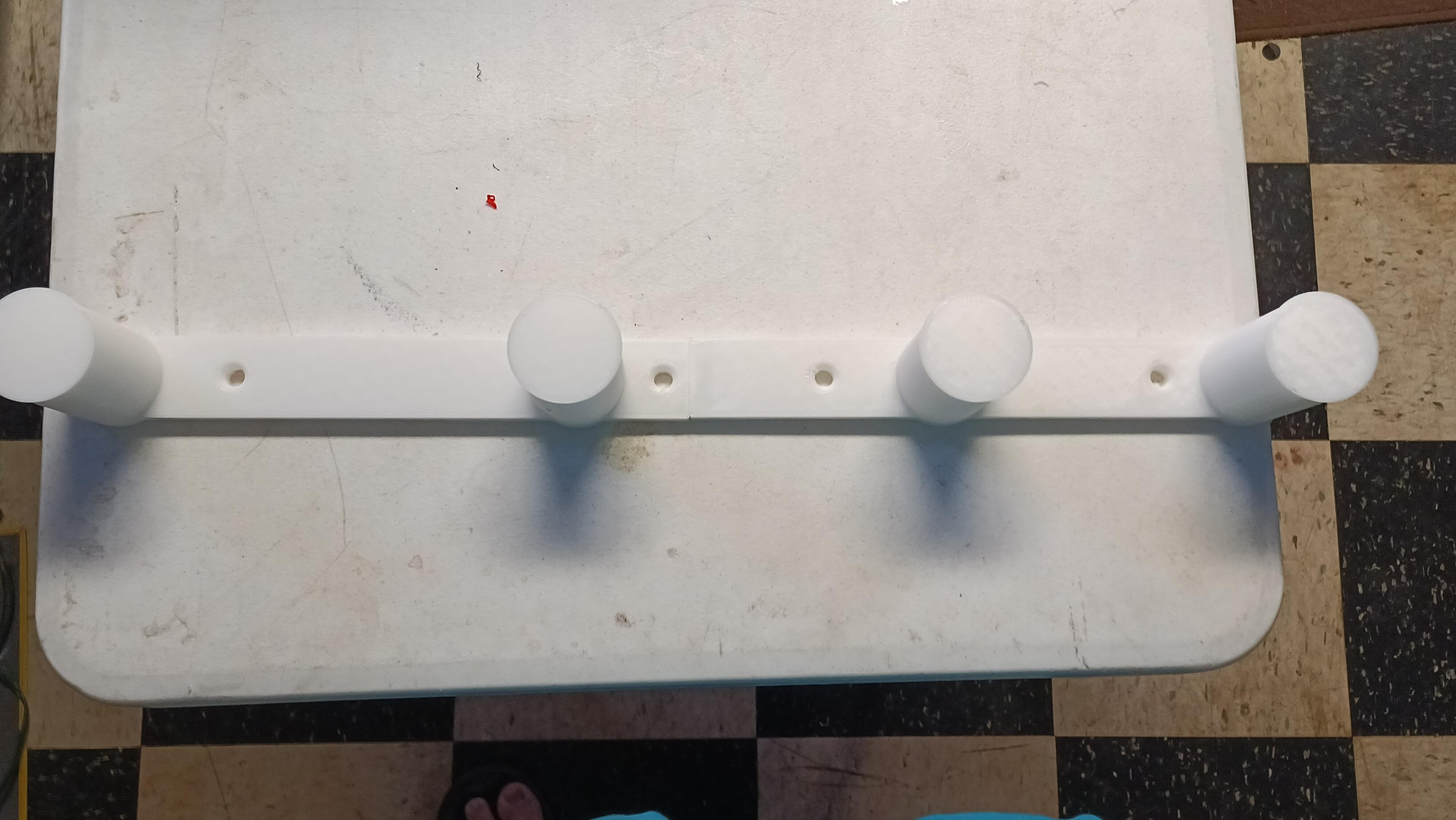 Wall mounted Change plate storage for the homegym 3d model