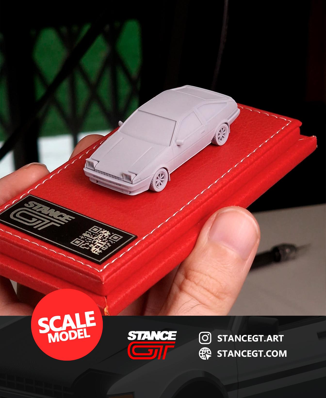 Toyota Corolla AE86 | SCALED 1/64 | Model kit car 3d model