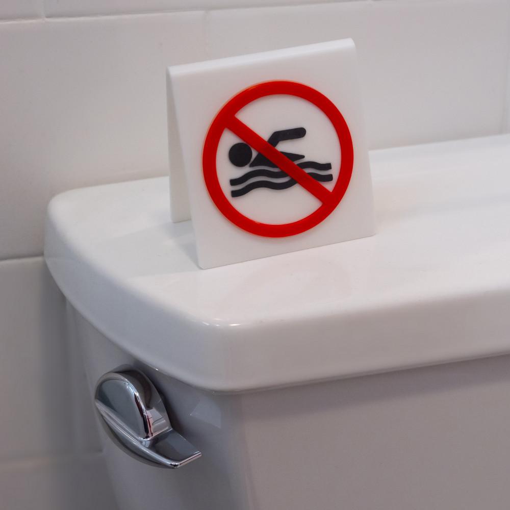 No Swimming Sign 3d model