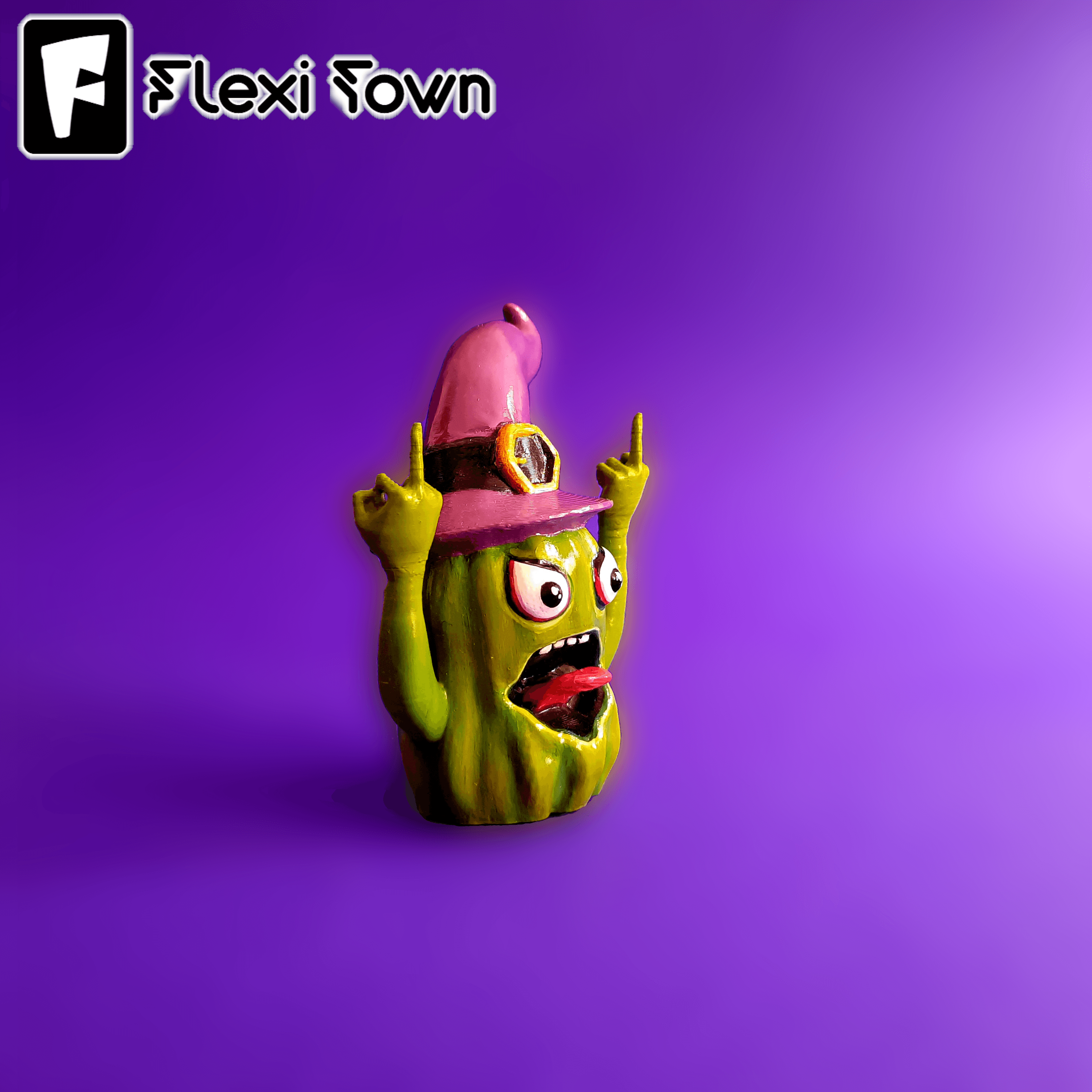 Flexi Print-in-Place Angry Cactus 3d model