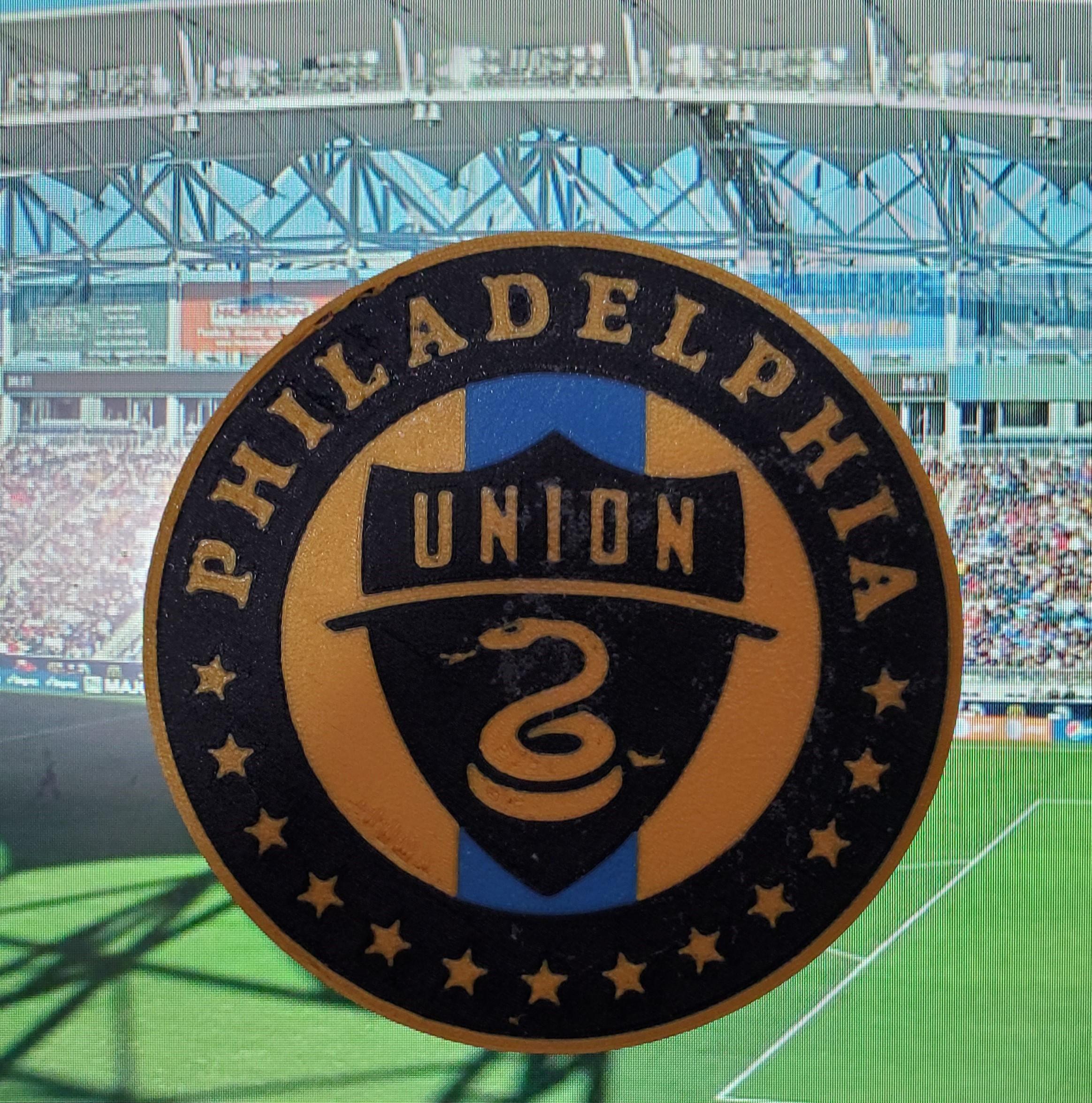 AMS / MMU Philadelphia Union coaster or plaque - 3D model by  DaddyWazzy_TheCreator on Thangs