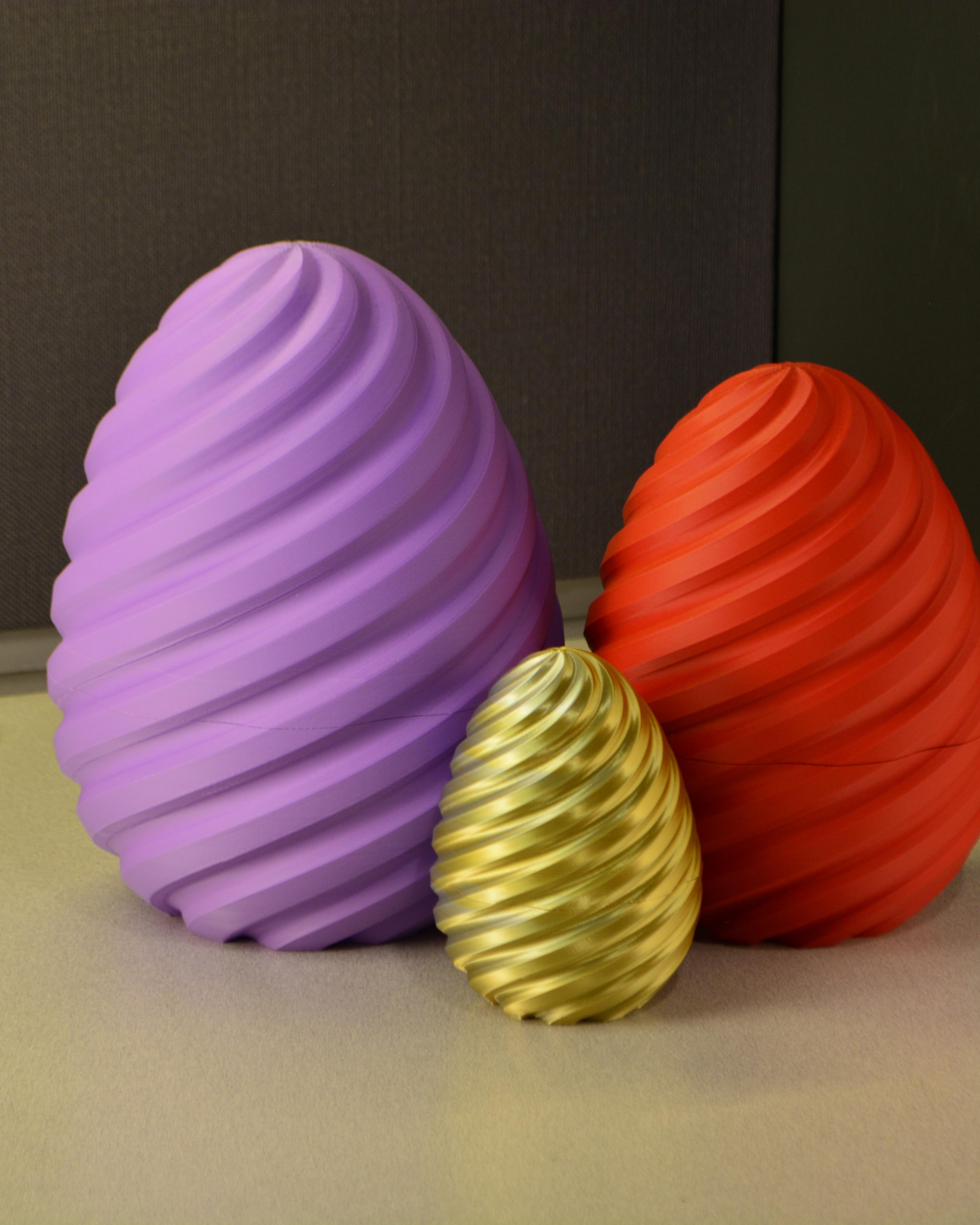 Large Spiral Egg 3d model