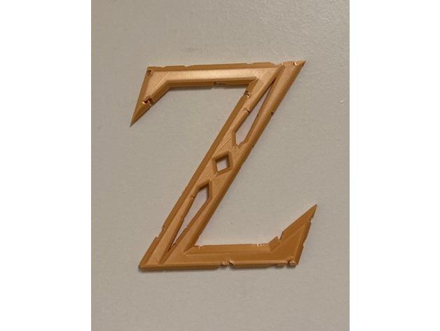 Legeng of Zelda Logo Z 3d model