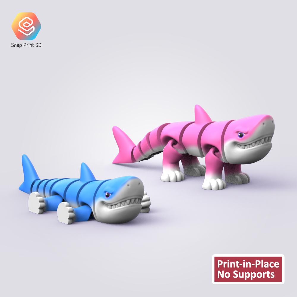 Flexi Walking Shark 3d model