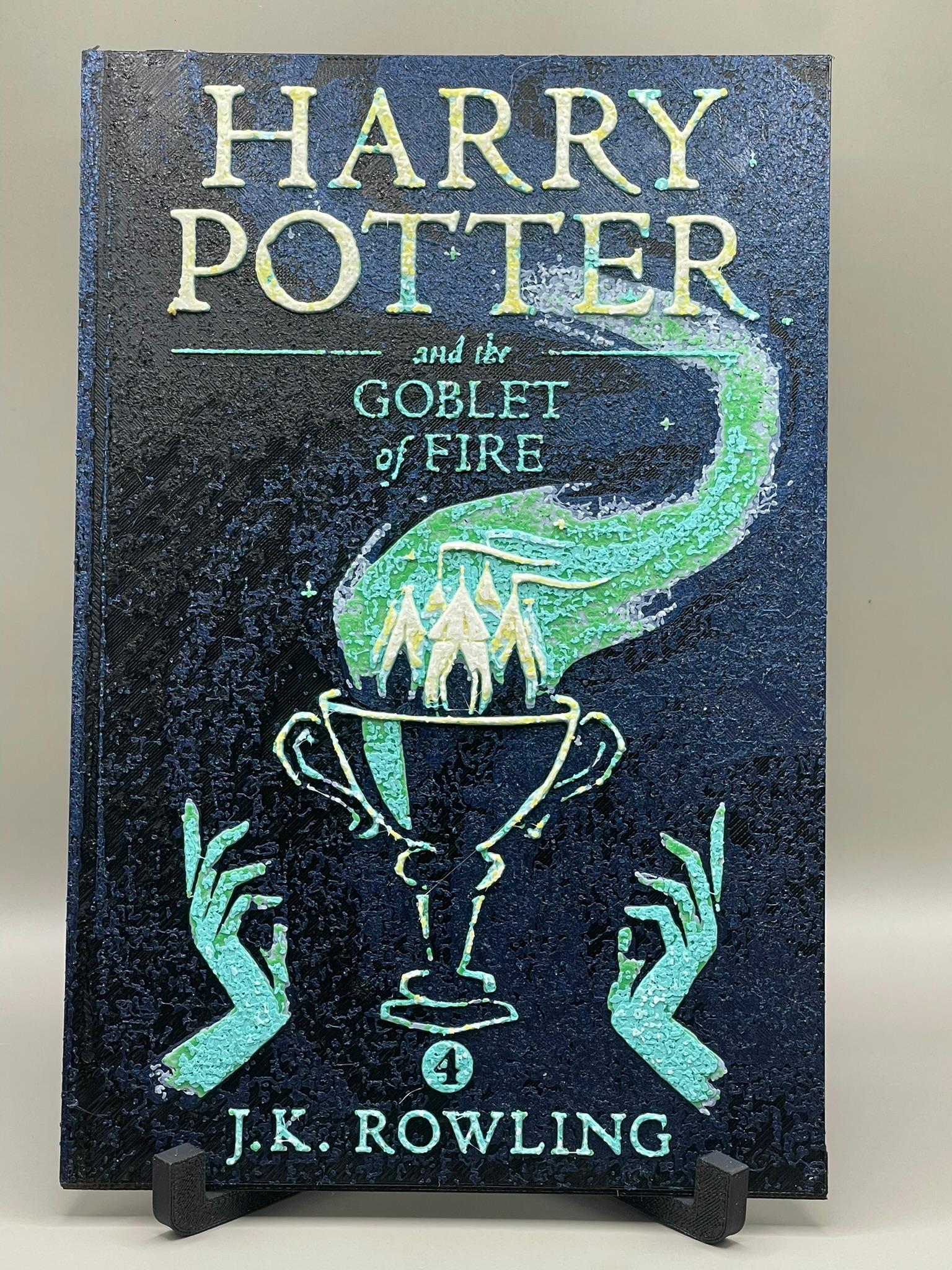 Harry Potter and the Goblet of Fire Book Cover Fan Art 3d model