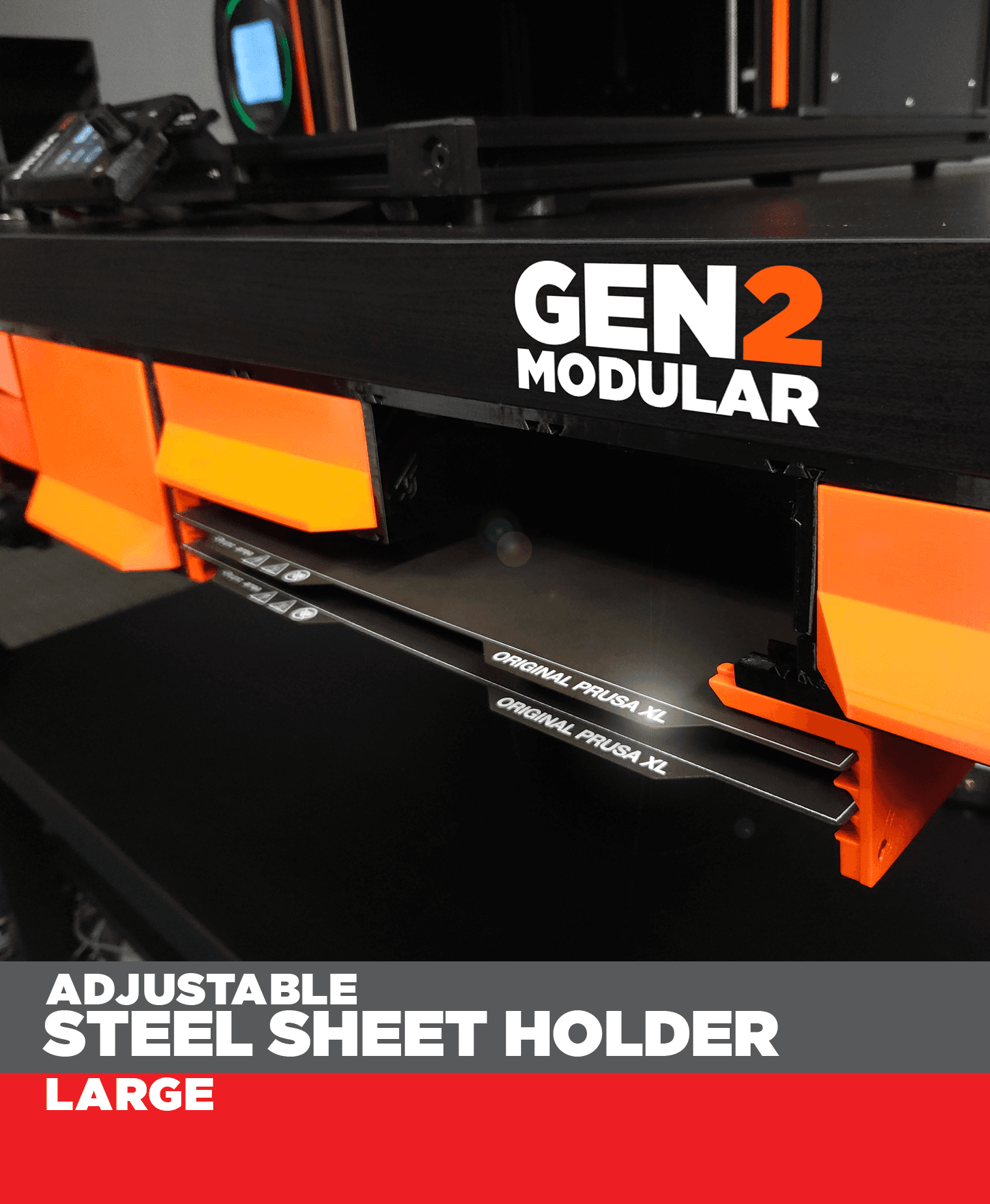 GEN2 Adjustable Steel Sheet Holder  3d model