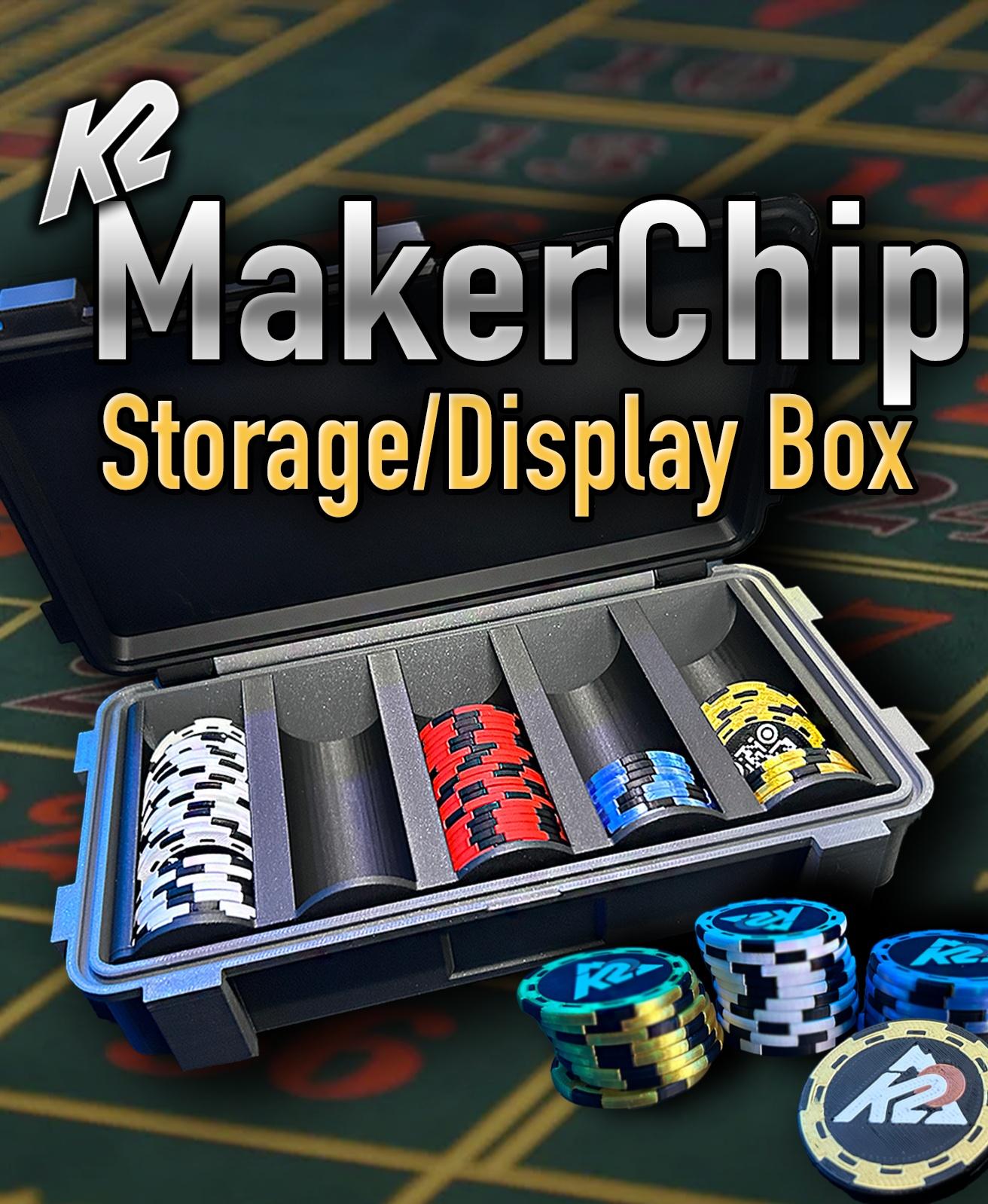 MakerChip Storage & Display Box 3d model