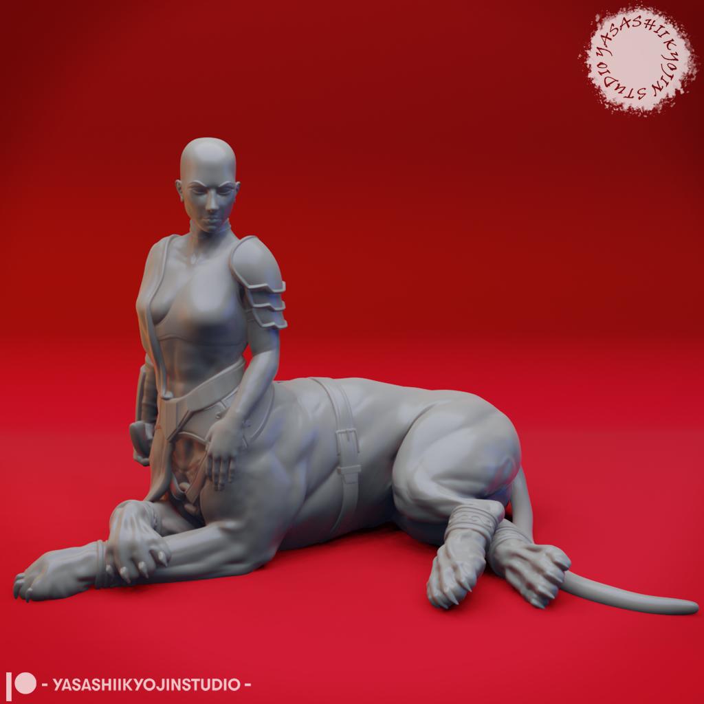 Lamia - Tabletop Miniature (Pre-Supported) 3d model