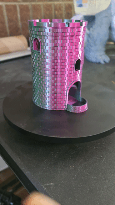 Round Dice Tower 3d model