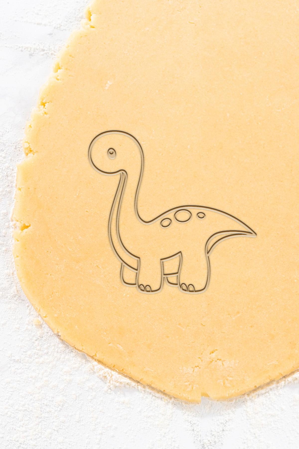 Baby Dinosaur Cookie Cutter, Biscuit Cutter 3d model