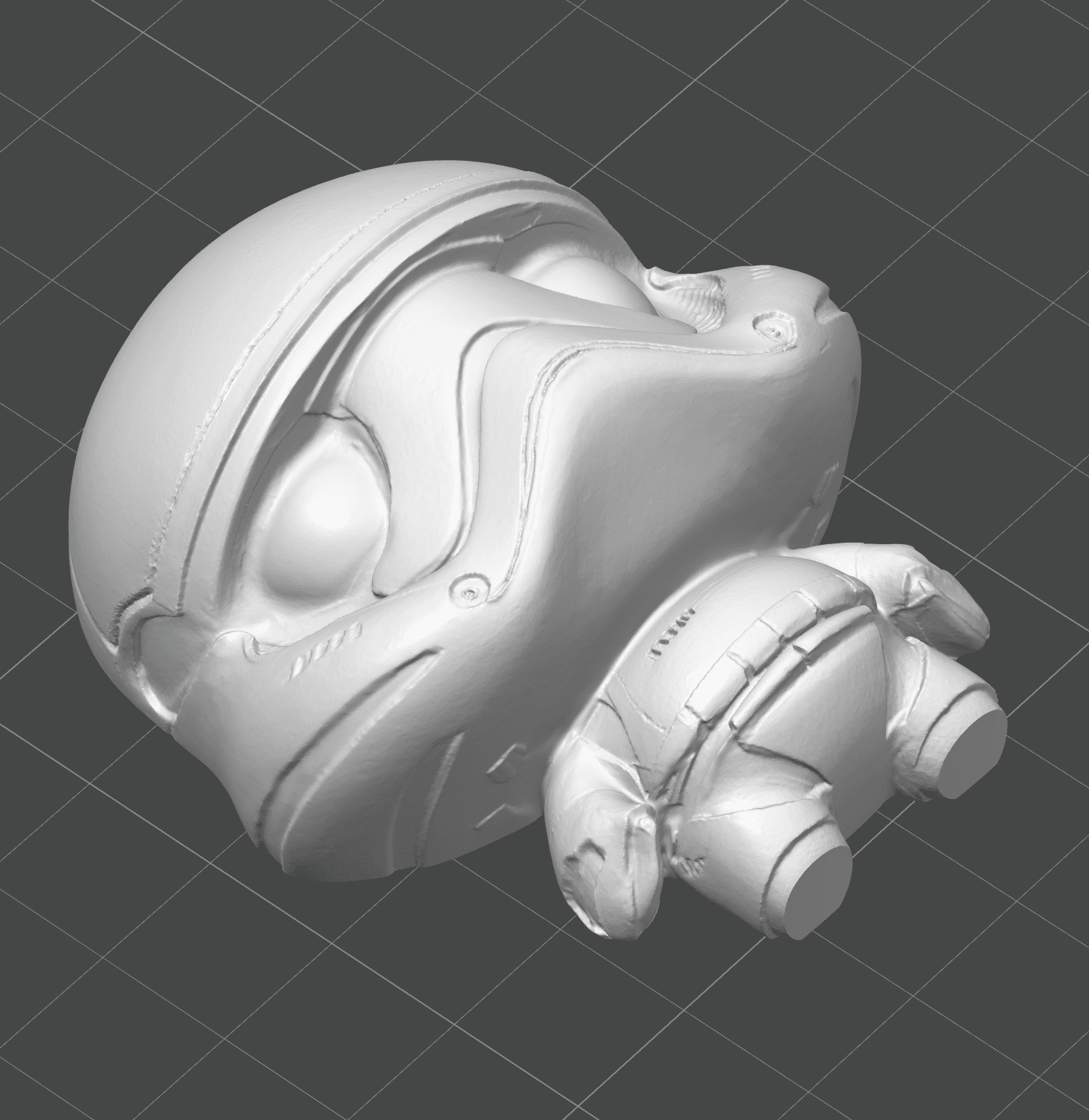 Cute Chibi Trooper Fridge Magnet 3d model