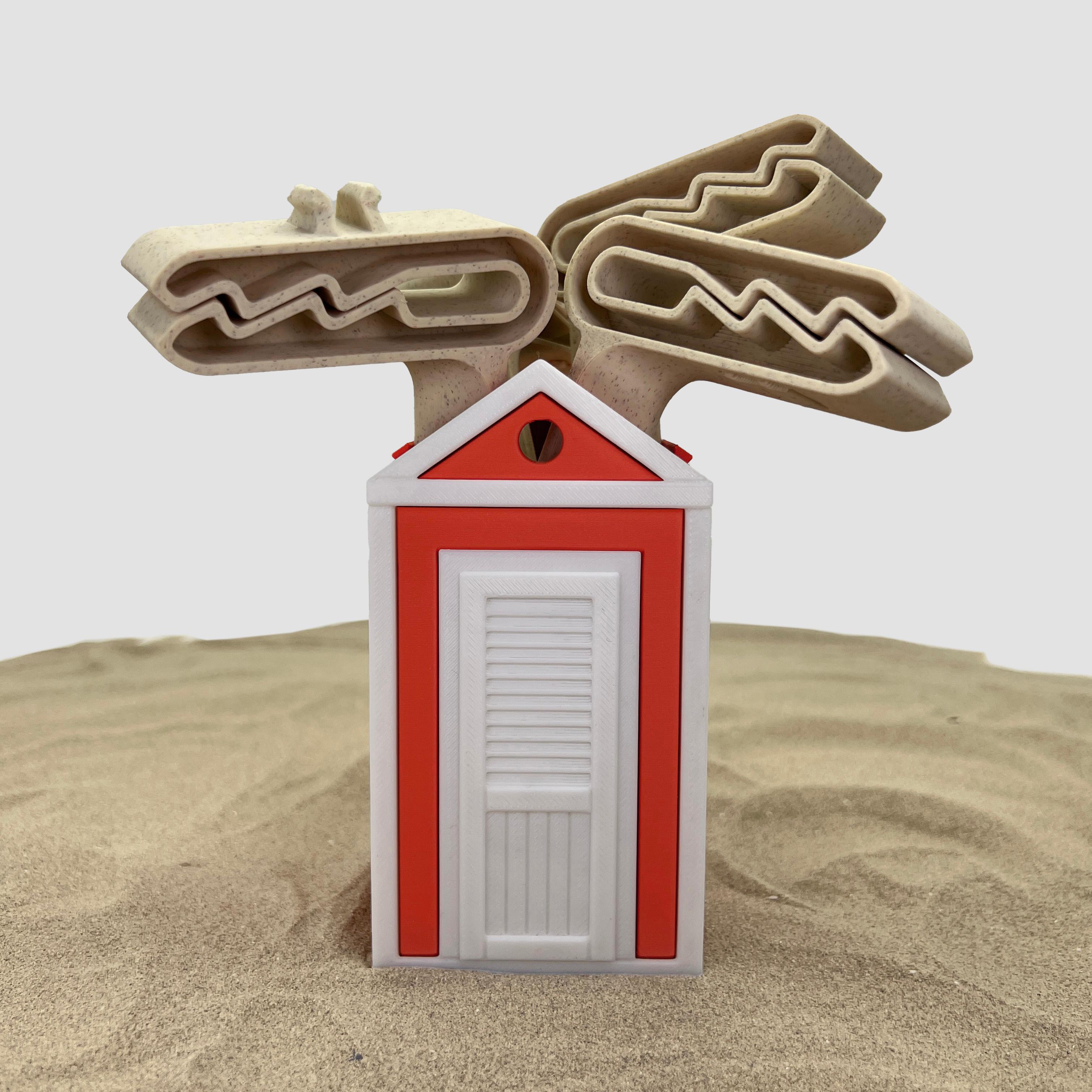 Customizable beach towel clip 🏖️ 3d model