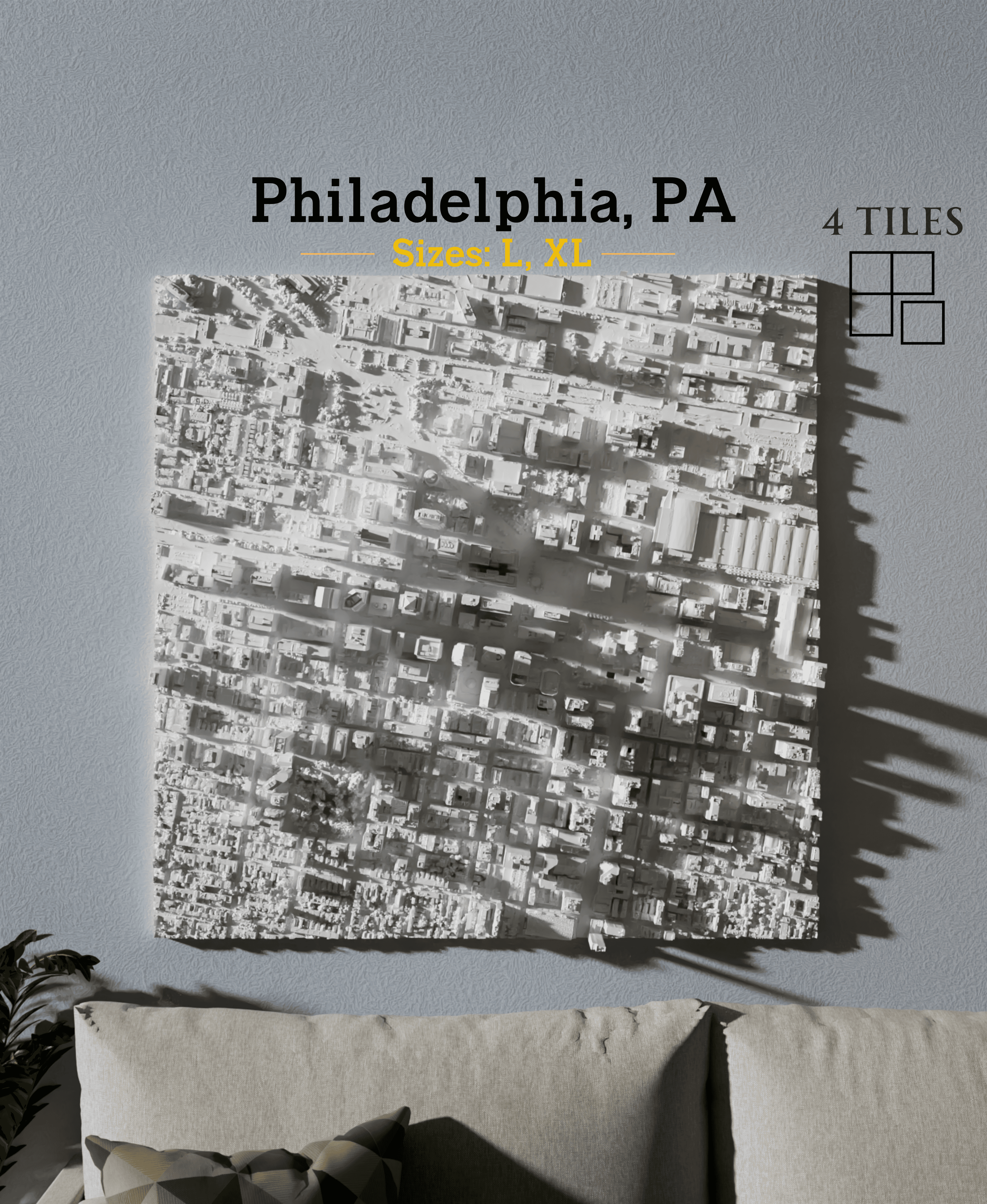 Philadelphia, PA - Large & Extra Large 3d model