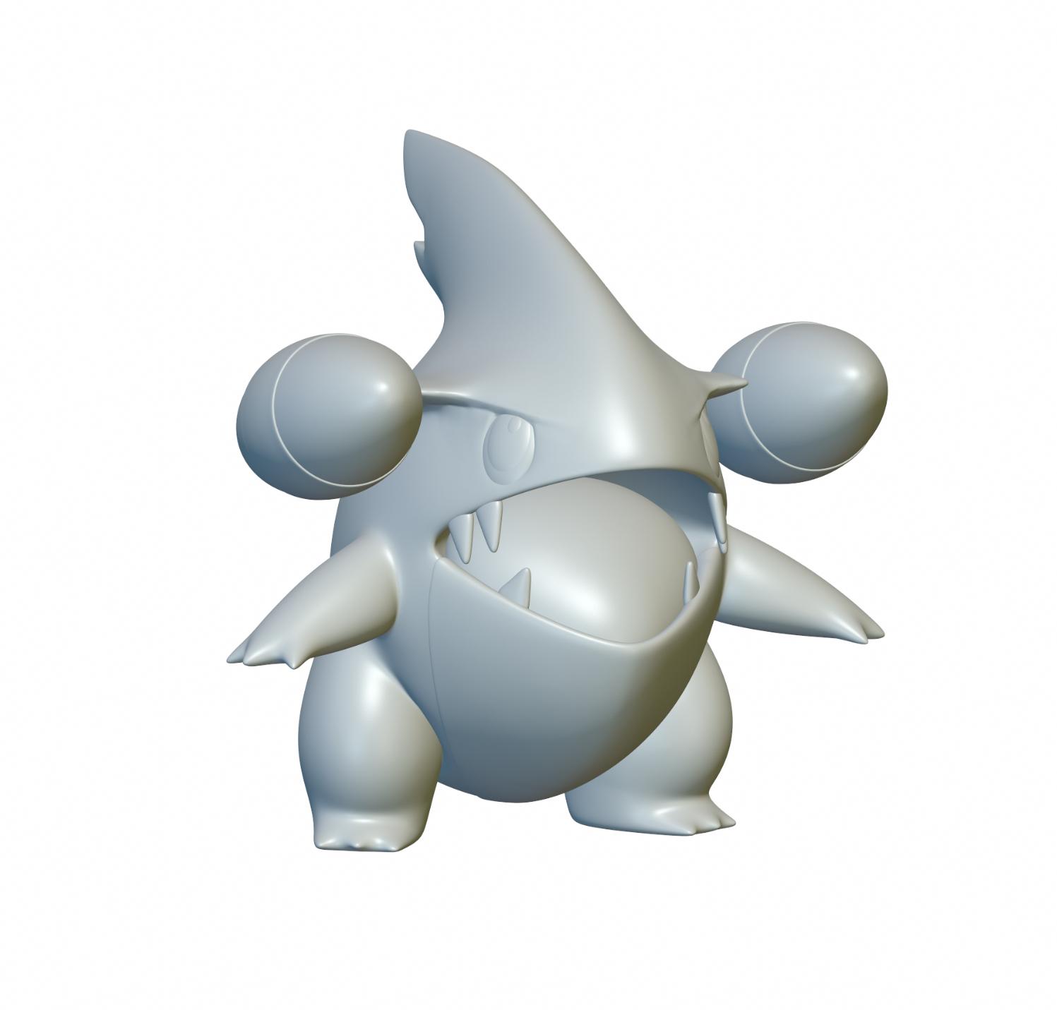 Pokemon Gible #433 - Optimized for 3D Printing 3d model