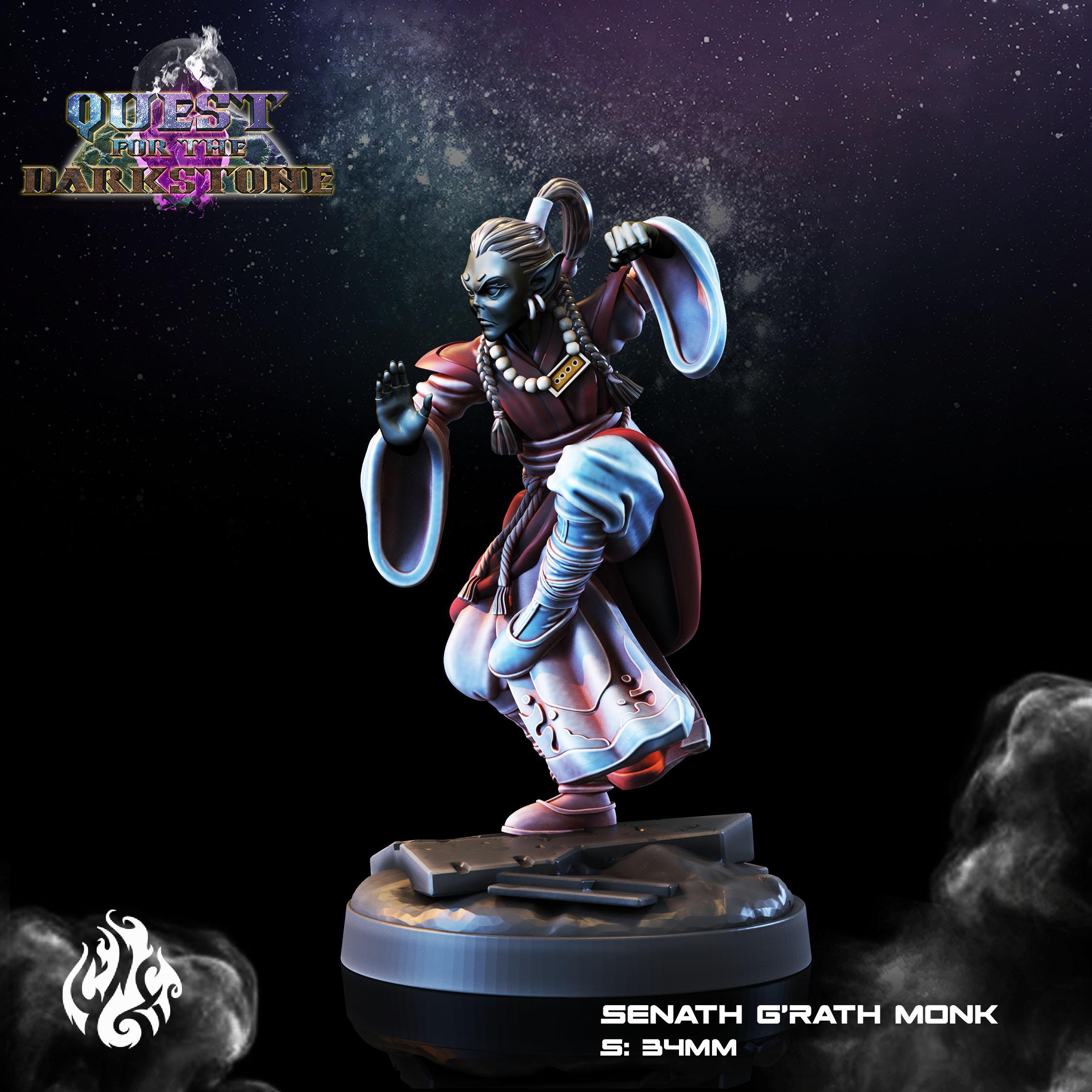 Senath, the G’rath Monk 3d model