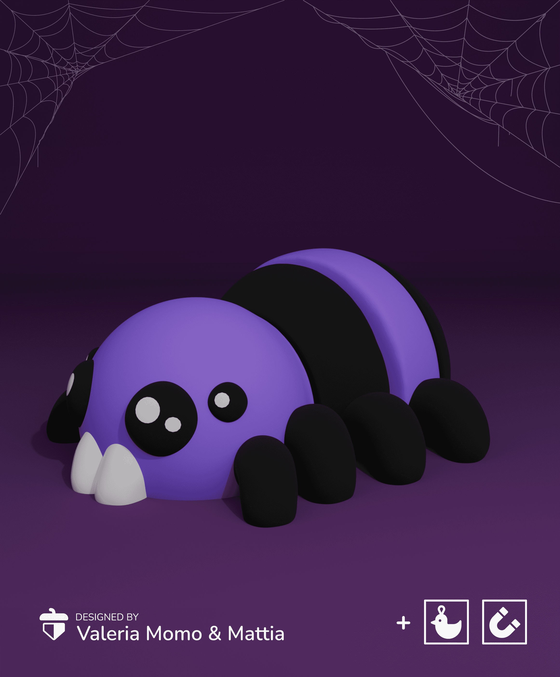 Halloween Cute Flexi Spider🎃✨ 3d model