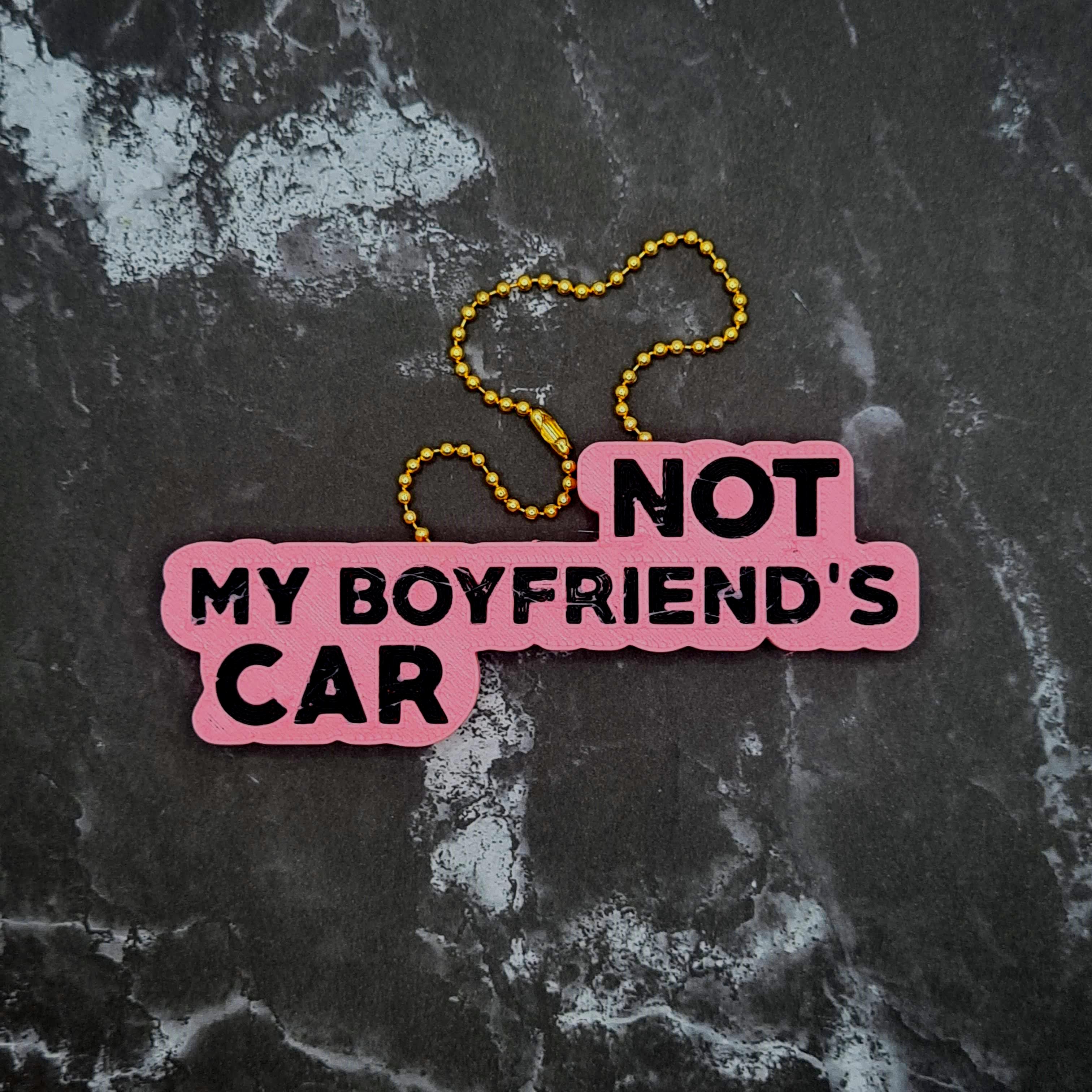 Not my Boyfriend's Car Charm 3d model